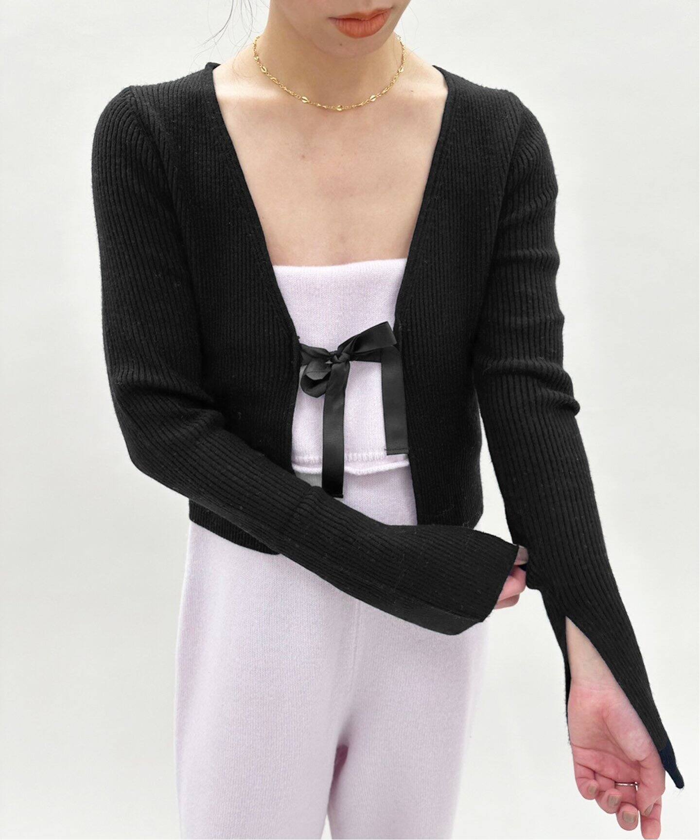 ROLLAS/ローラス】RIBBON CARDIGAN（カーディガン）｜EDIT.FOR LULU  