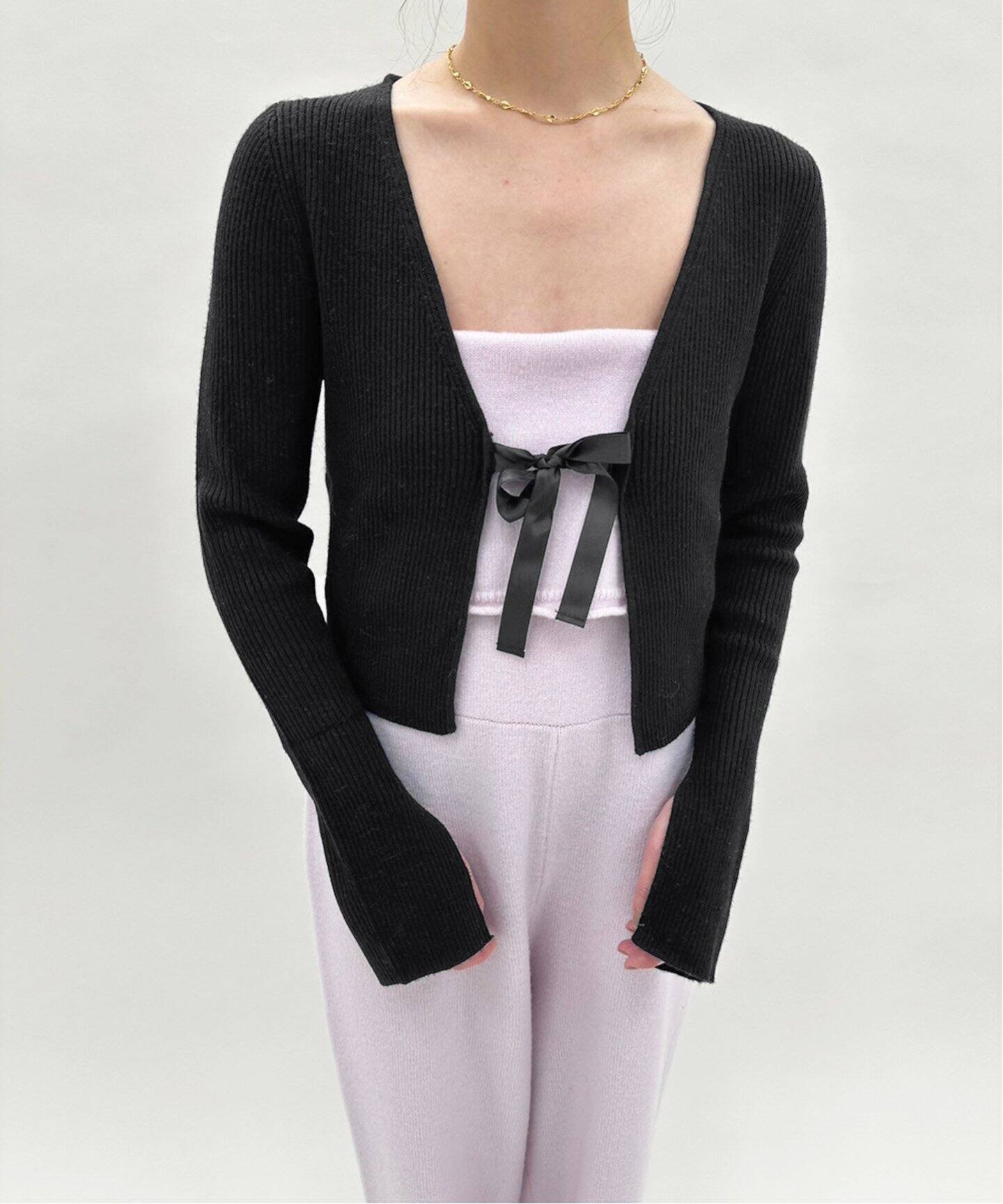 ROLLAS/ローラス】RIBBON CARDIGAN（カーディガン）｜EDIT.FOR LULU  