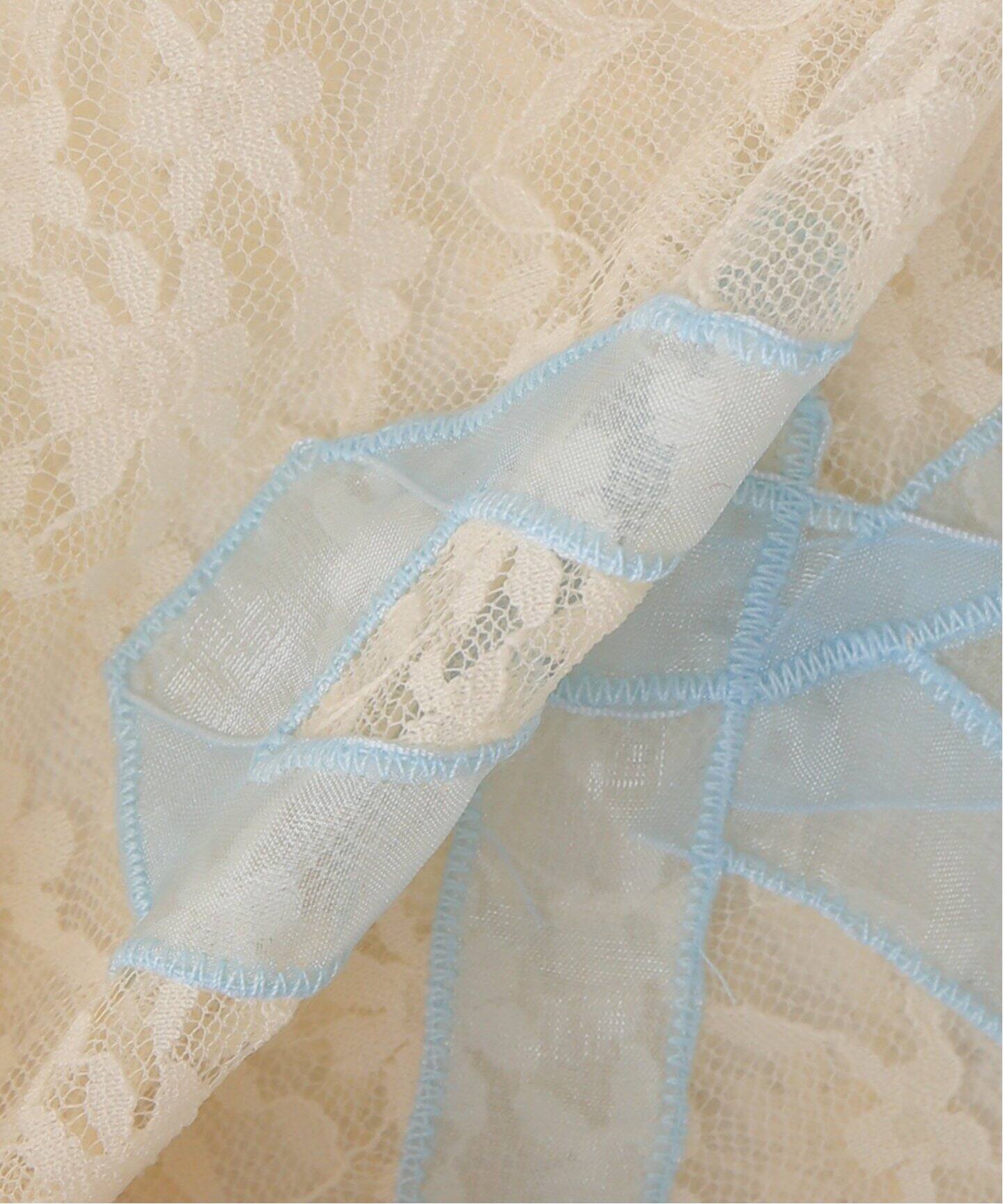 YUHAN WANG/ユハン ワン】ribbon bow lace top（Tシャツ／カットソー  