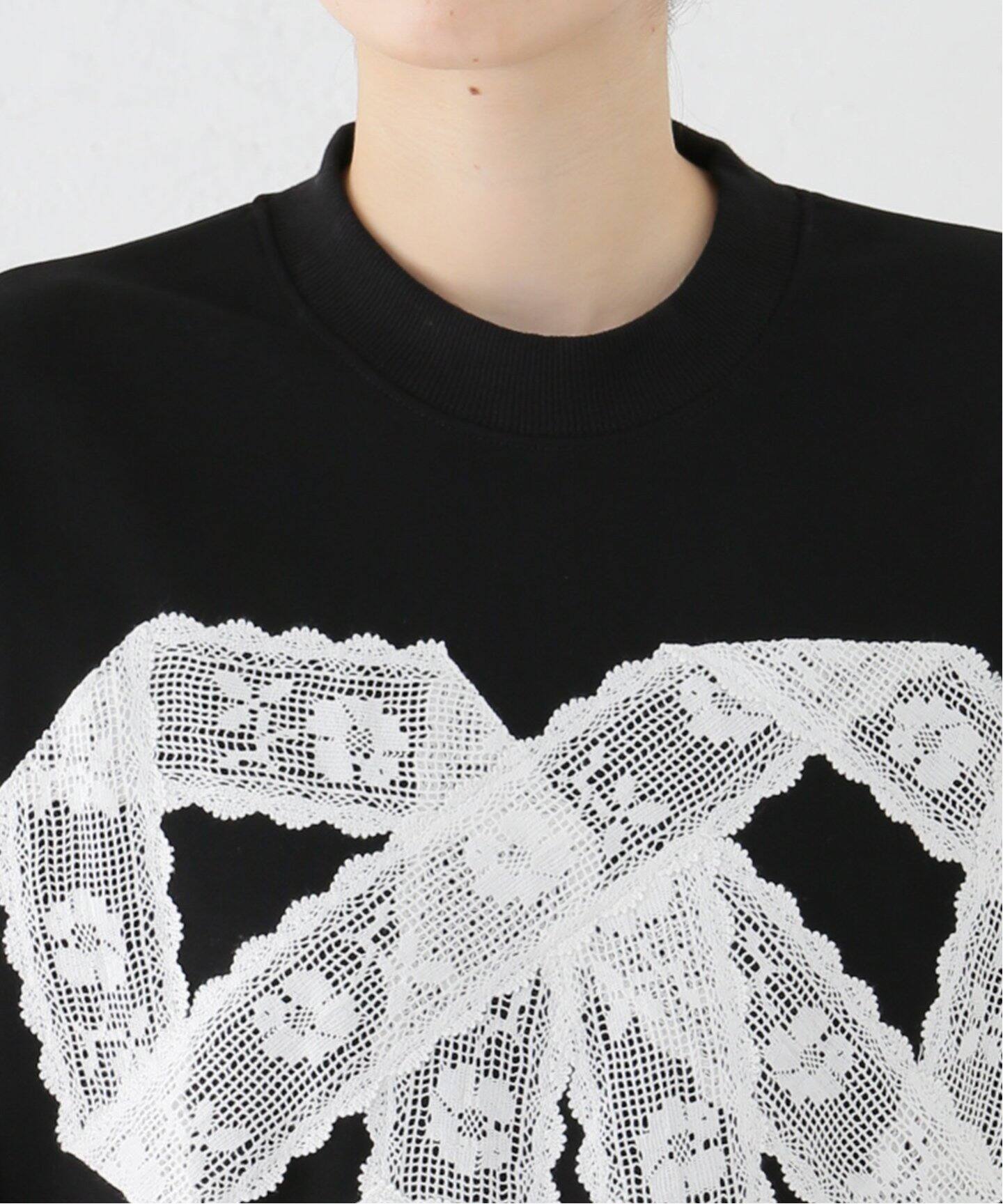 YUHAN WANG/ユハン ワン】lace bow sweatshirt（スウェット）｜EDIT 