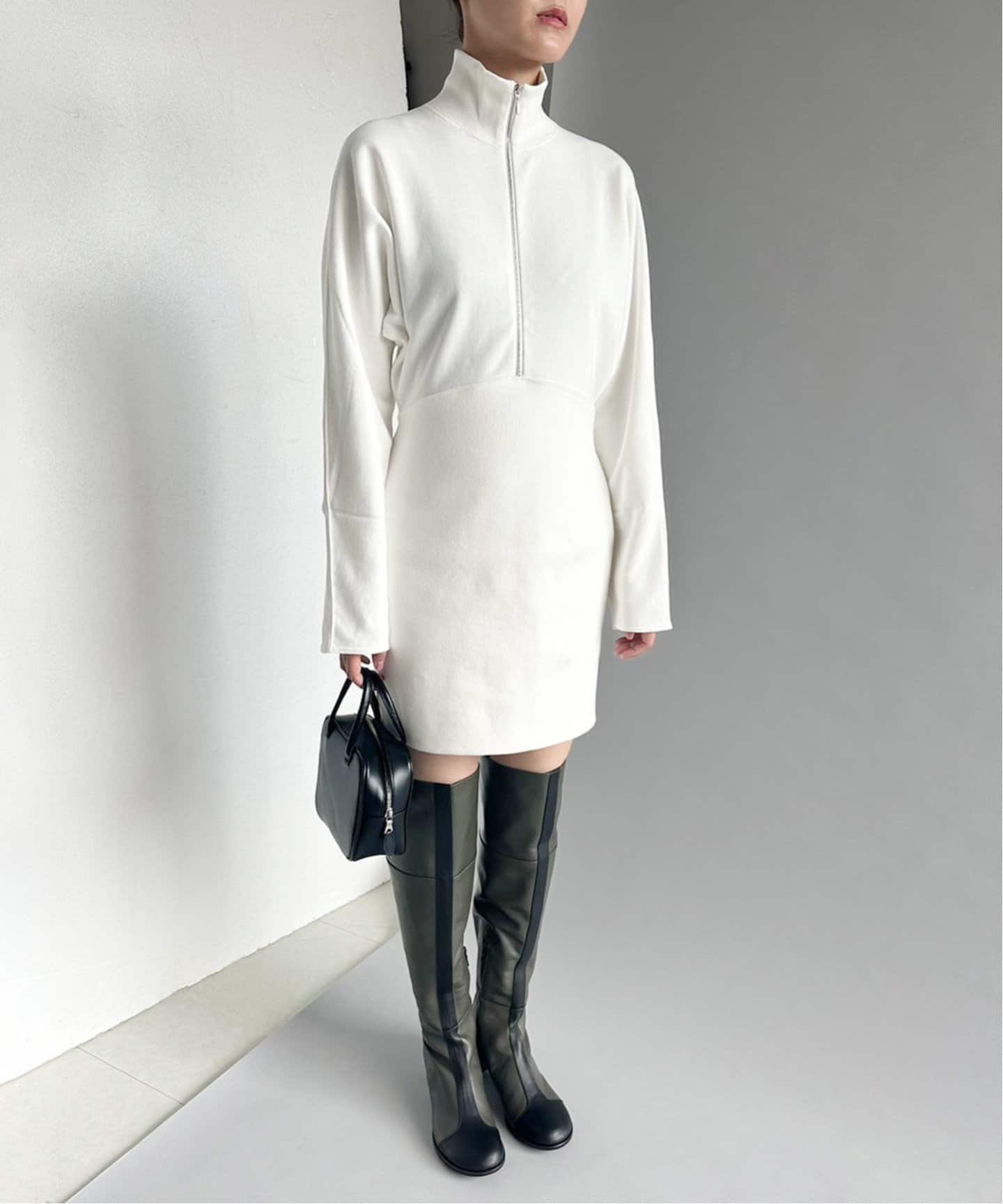 EDIT.FOR LULU【PAN】COTTON SWEATZIP TURTLE