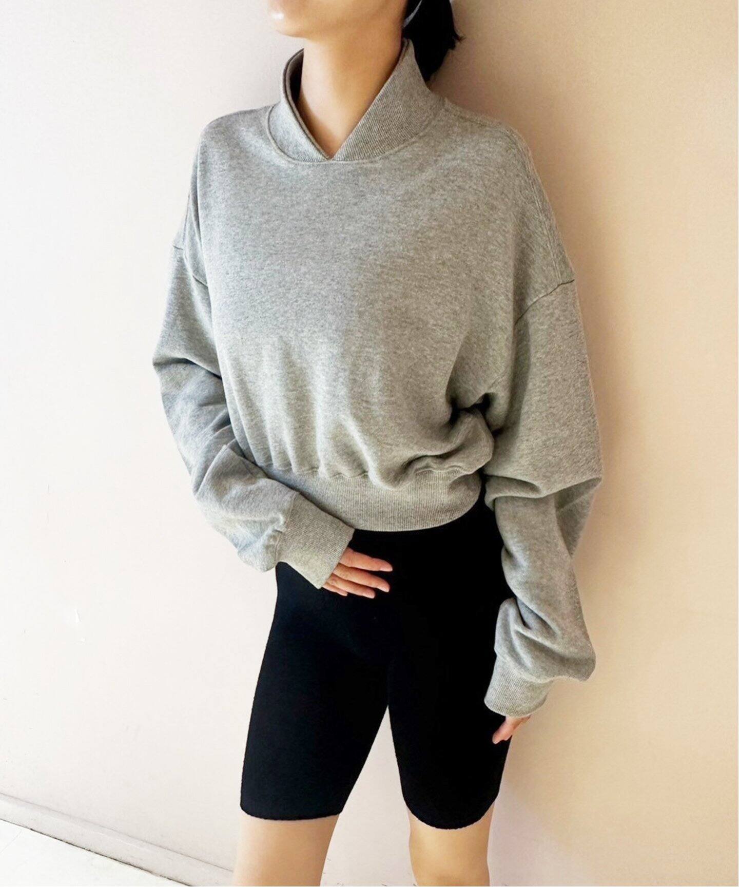 追加》【SKIN × EDIT. FOR LULU】コラボ クロップドスウェット  