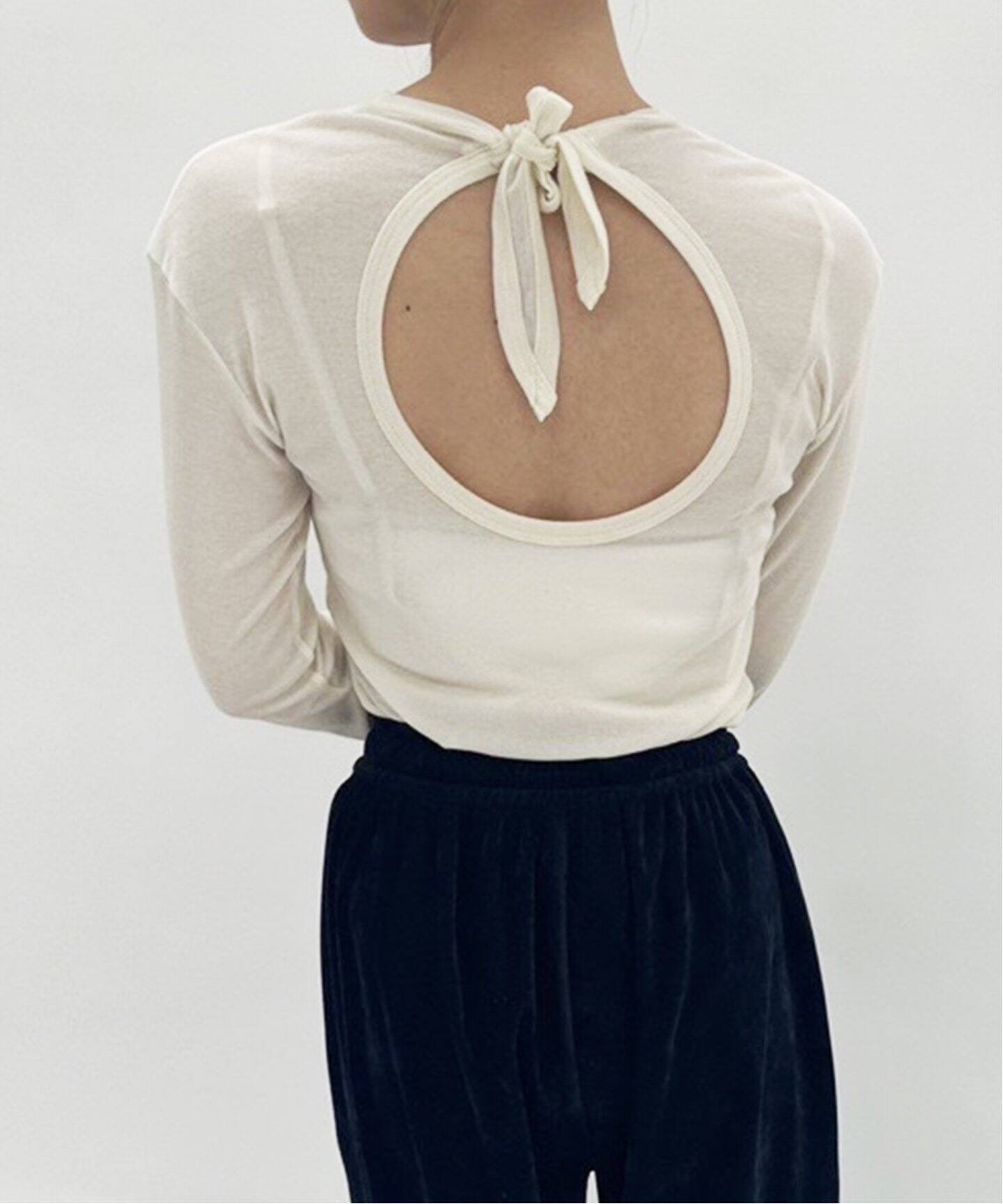 babaco/ババコ】Back Tied Long Sleeve（Tシャツ／カットソー）｜EDIT 