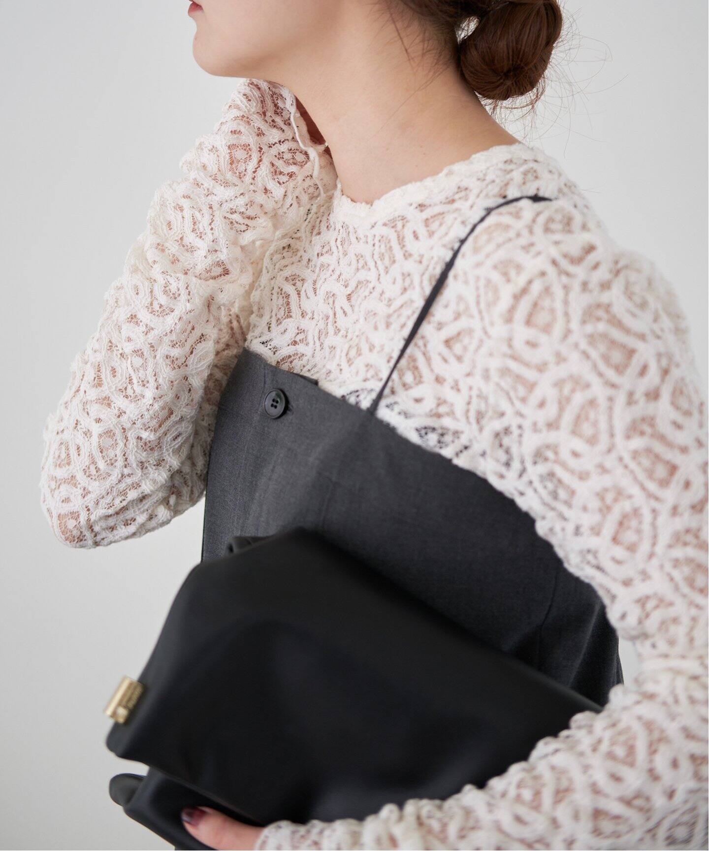 追加》ペイズリー ストレッチレースプルオーバー（Tシャツ／カットソー