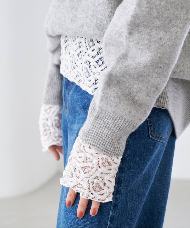 追加3》ペイズリー ストレッチレースプルオーバー（Tシャツ  