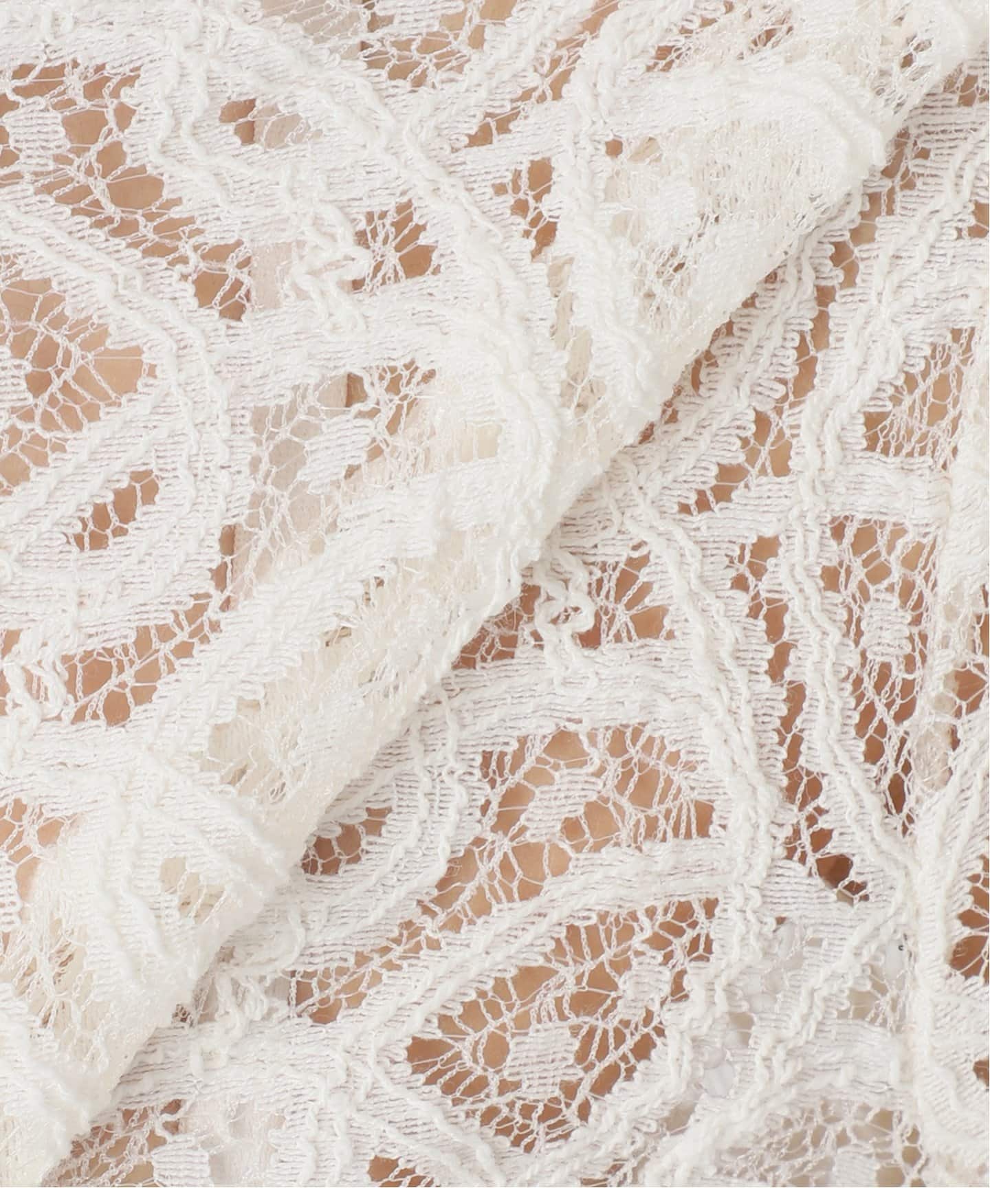 追加3》ペイズリー ストレッチレースプルオーバー（Tシャツ