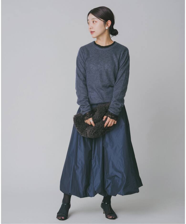 WEB限定/追加5》ペイズリー ストレッチレースプルオーバー（Tシャツ  