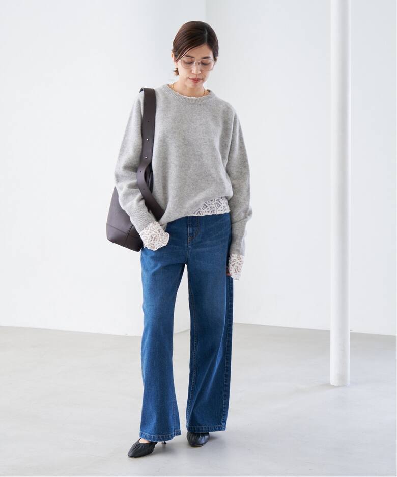 WEB限定/追加5》ペイズリー ストレッチレースプルオーバー（Tシャツ  