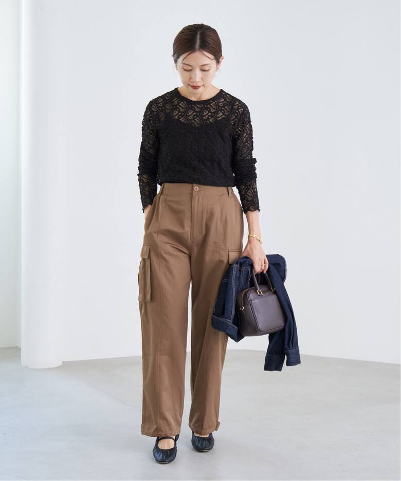 WEB限定/追加5》ペイズリー ストレッチレースプルオーバー（Tシャツ  