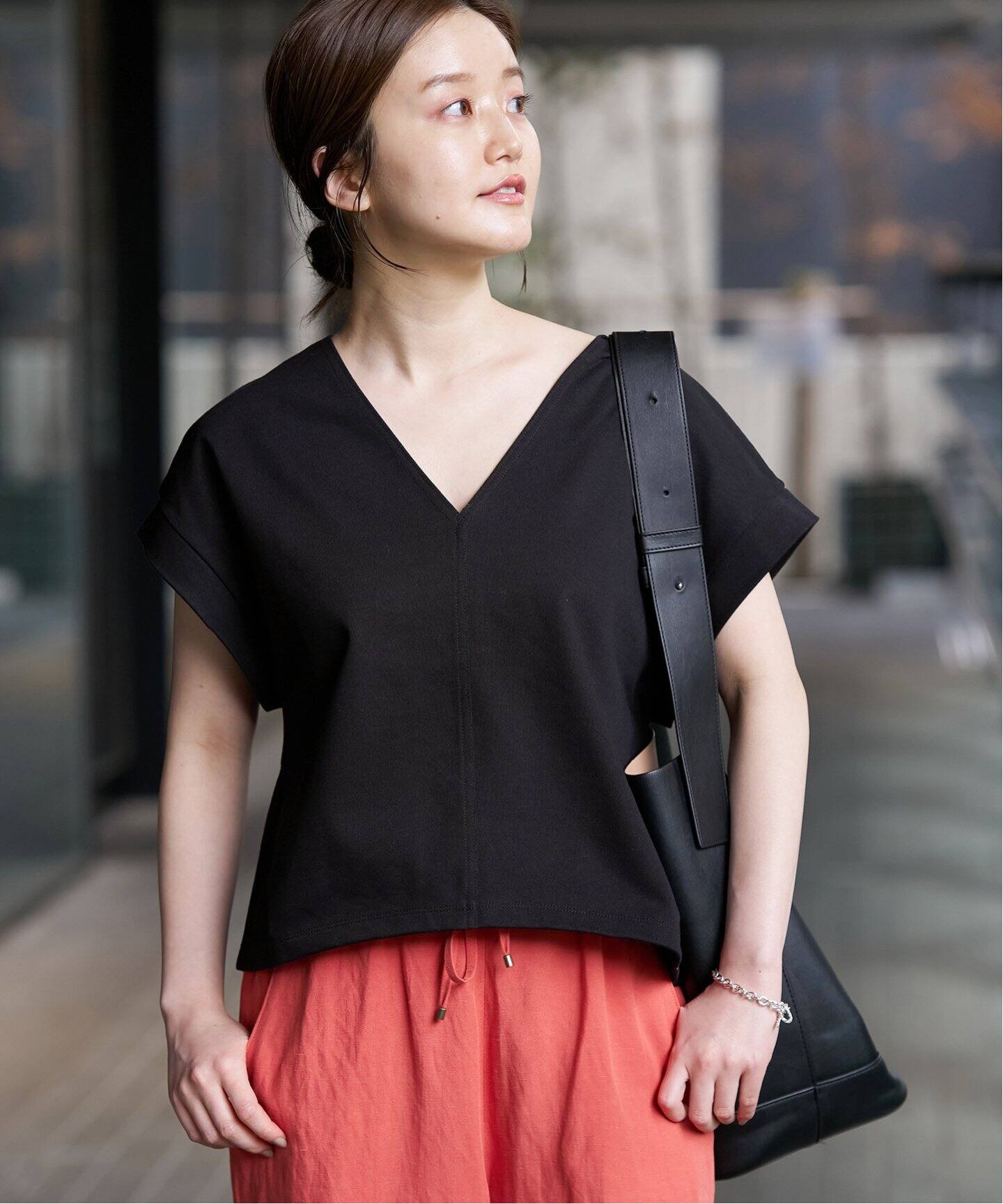 ハード裏毛クロップドトップス（Tシャツ／カットソー）｜IENA