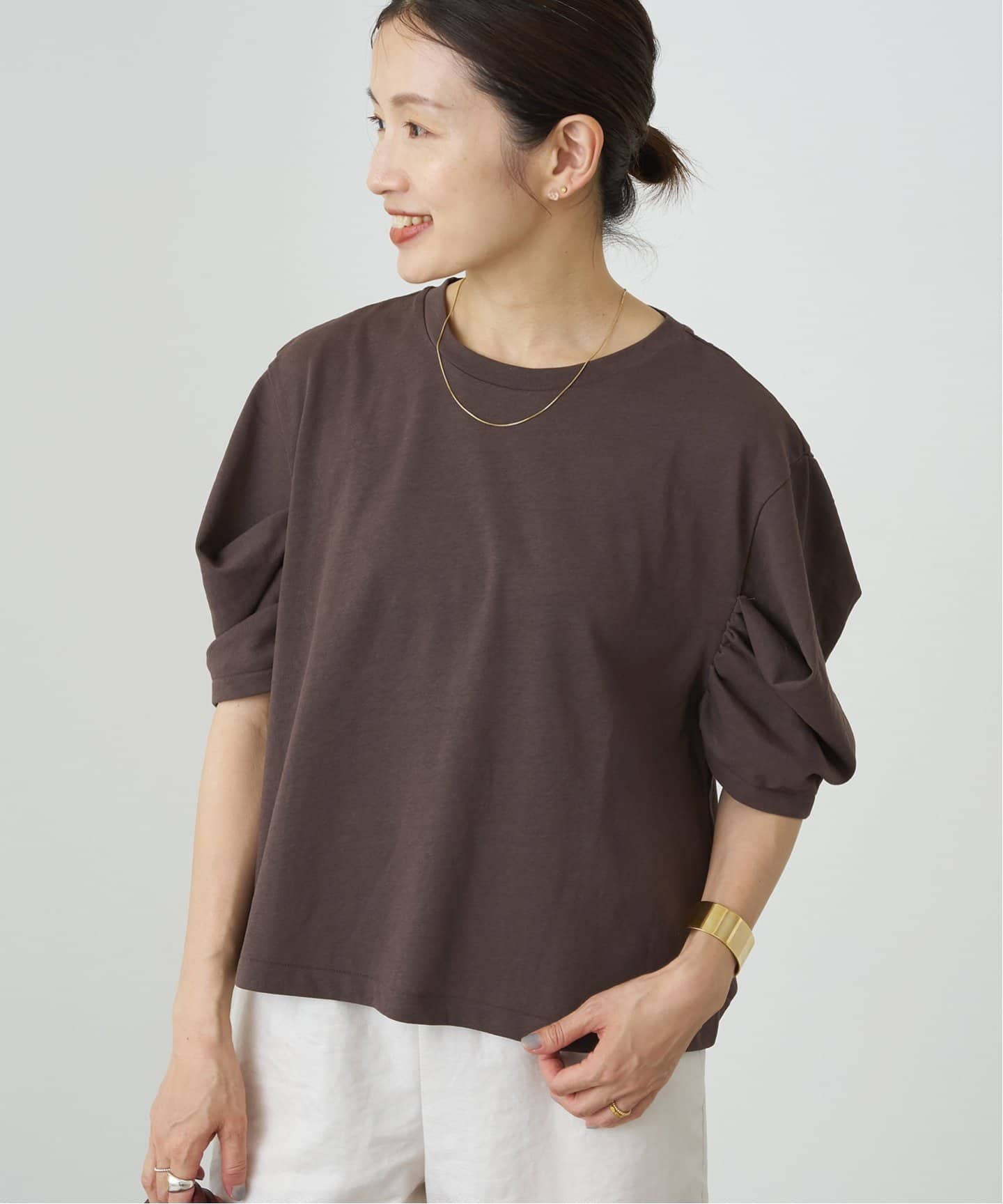 ボリュームスリーブTシャツ（Tシャツ／カットソー）｜IENA（イエナ）の