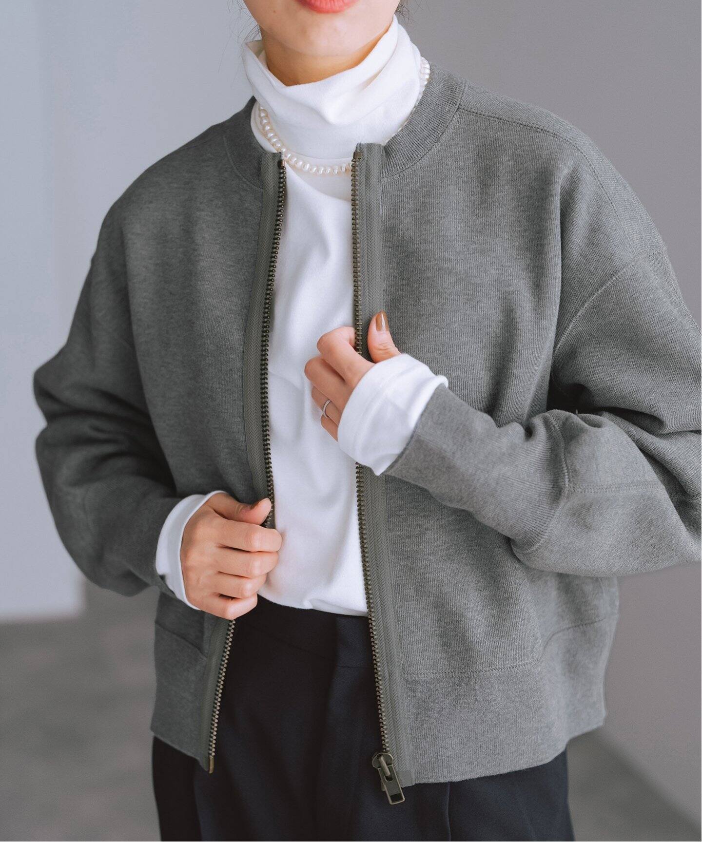 2024AW IENA イエナ　BLACK ジップアップスウェット BLACK ジップアップスウェット | イエナ(IENA) | マルイウェブ