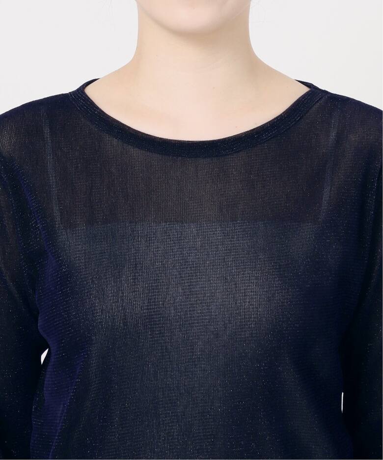 ラメフロッキーチュールロングスリーブプルオーバー（Tシャツ 