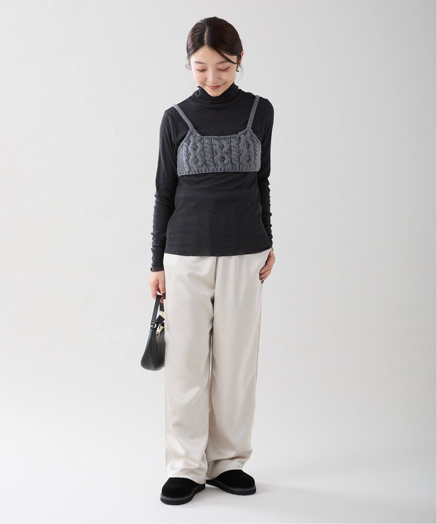 強撚テレコ タートルネックカットソー（Tシャツ／カットソー）｜IENA