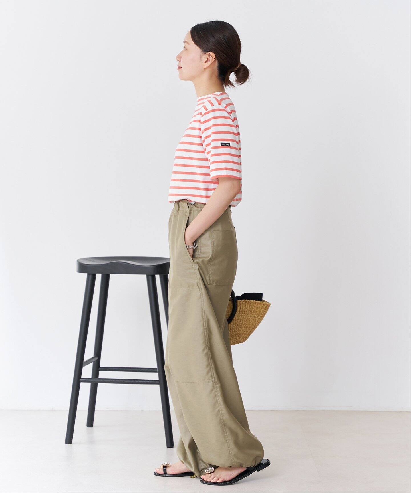 新品タグ付き IENA購入 SAINT JAMES PIRIAC ホワイト SAINT JAMES/セントジェームス PIRIAC ピリアック（Tシャツ
