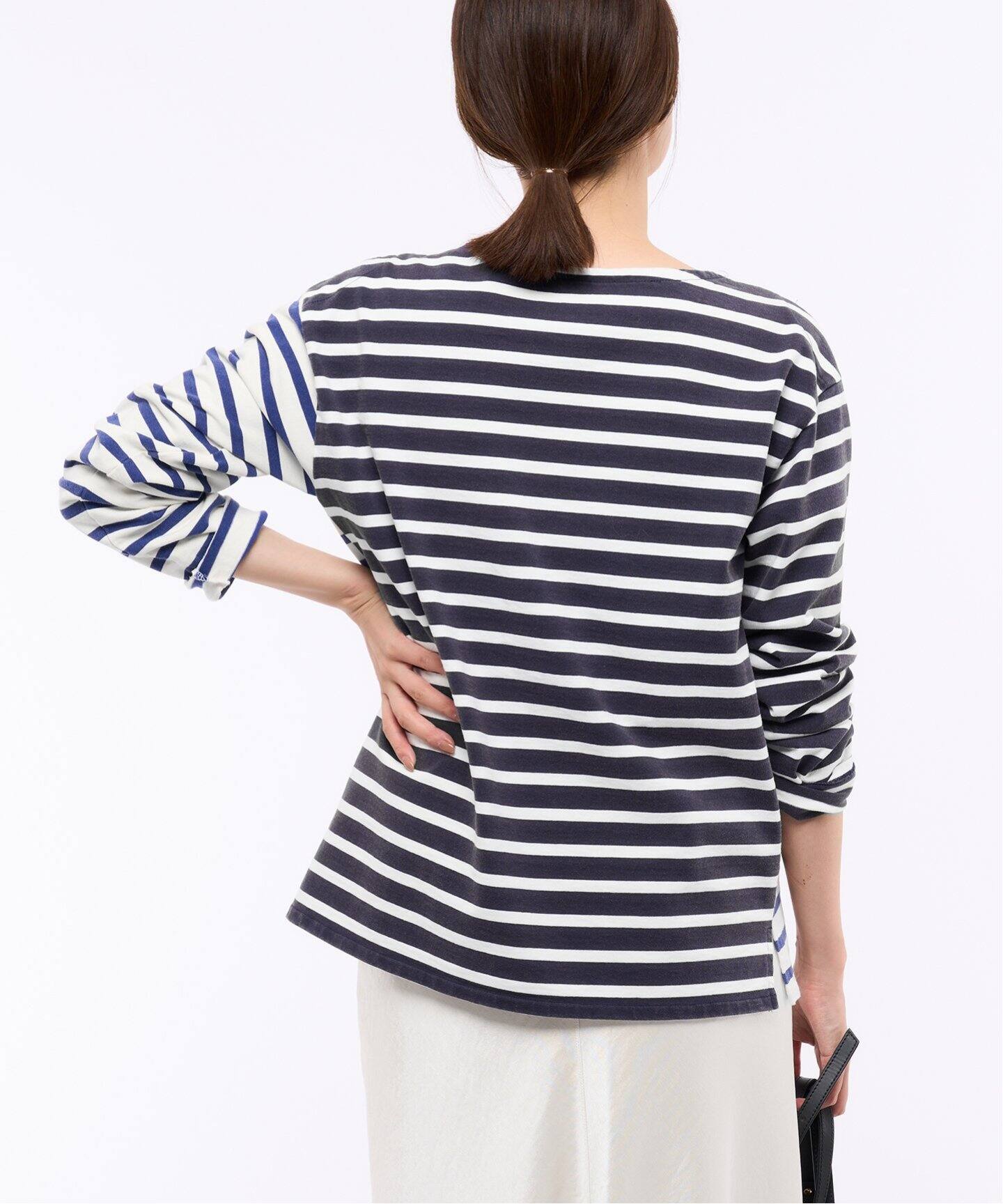 CURRENTAGE/カレンテージ】ボーダーカットソー（Tシャツ／カットソー 