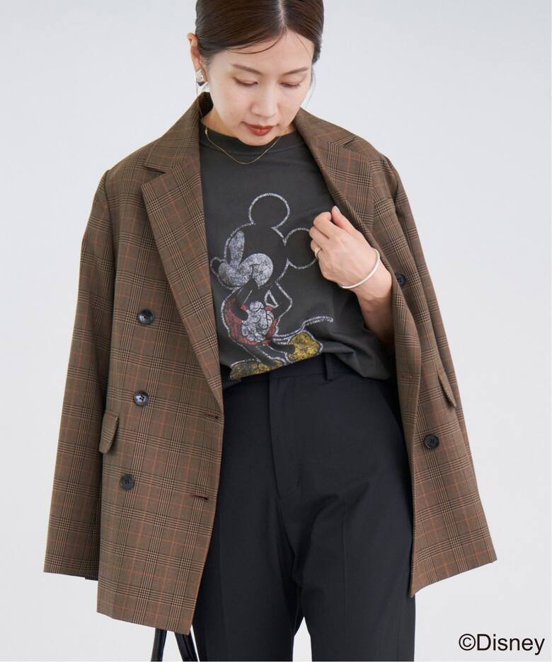 R JUBILEE/DISNEY COLLECTION LW加工Tシャツ(Mickey Mouse)（Tシャツ 