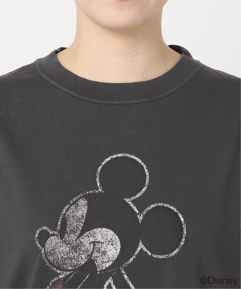 R JUBILEE/DISNEY COLLECTION LW加工Tシャツ(Mickey Mouse)（Tシャツ  