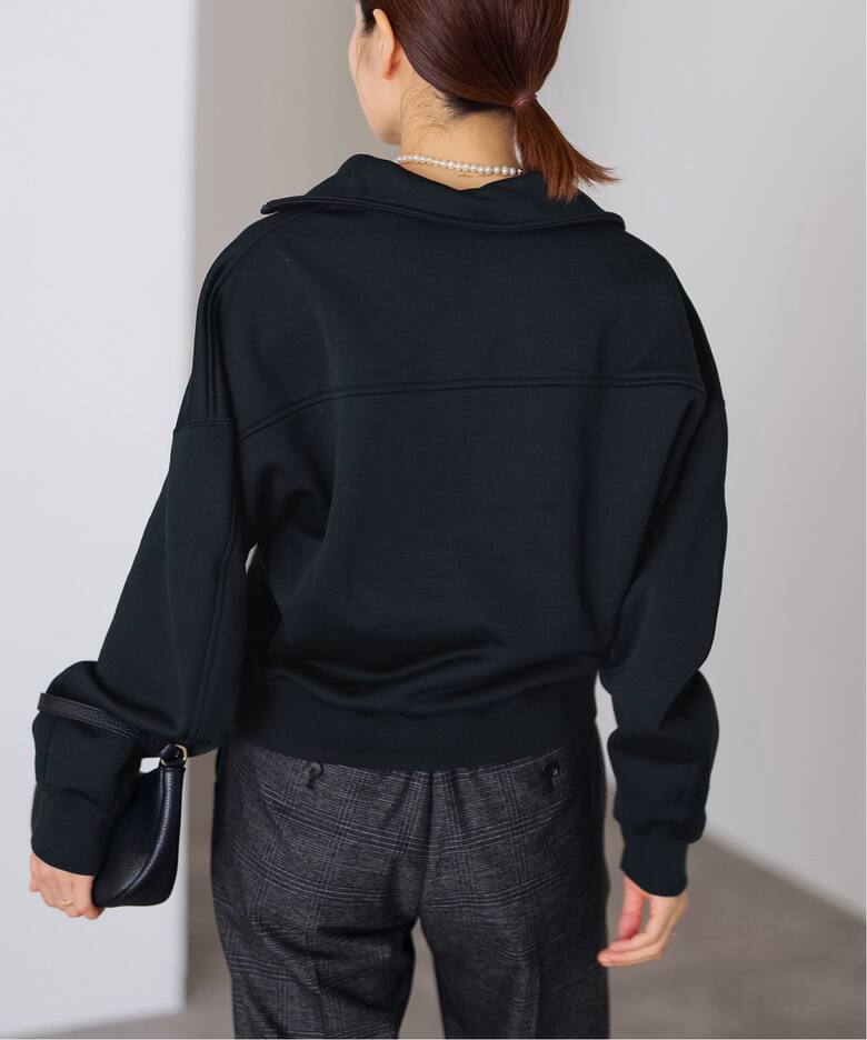 CURRENTAGE/カレンテージ 別注 2WAY SWEAT ハーフジップスウェット 