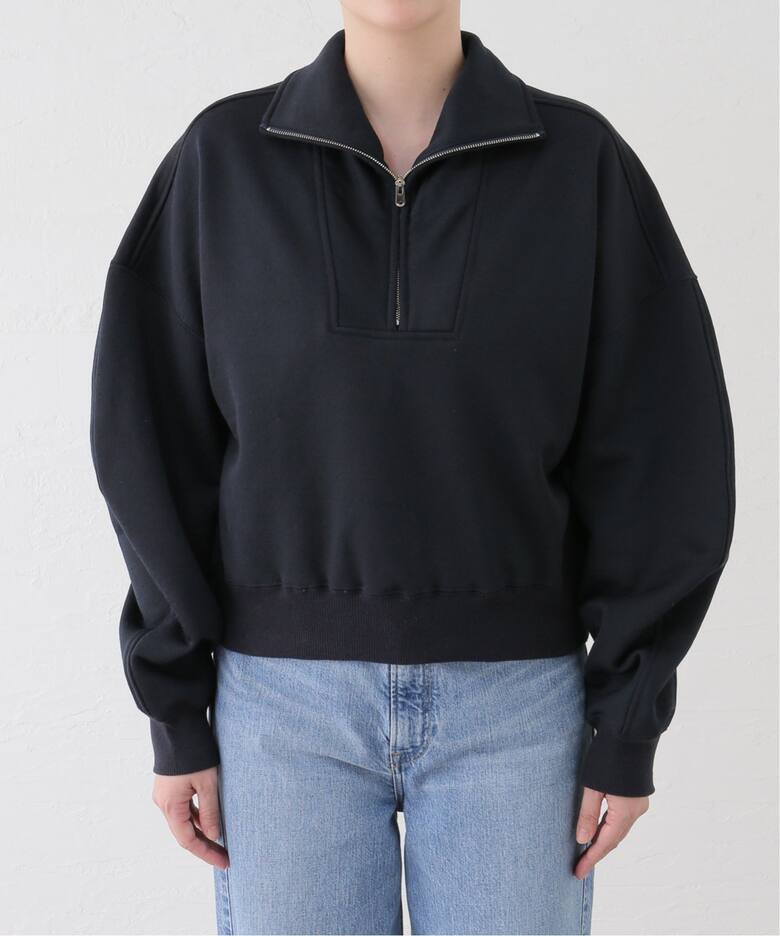 CURRENTAGE/カレンテージ 別注 2WAY SWEAT ハーフジップスウェット 