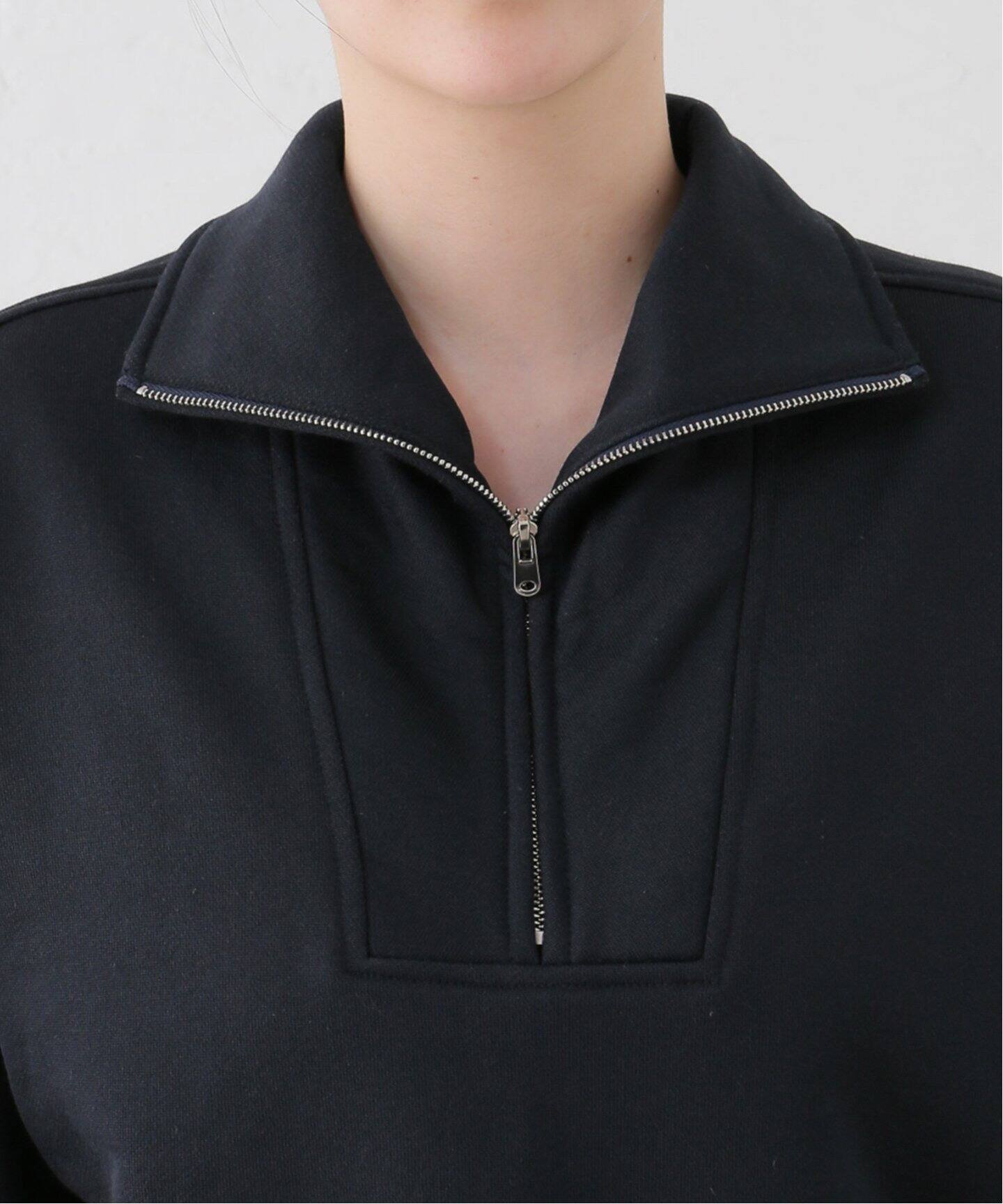 CURRENTAGE/カレンテージ 別注 2WAY SWEAT ハーフジップスウェット 