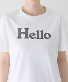 MADISONBLUE/マディソンブルー】HELLO CREW NECK TEE Tシャツ（Tシャツ 