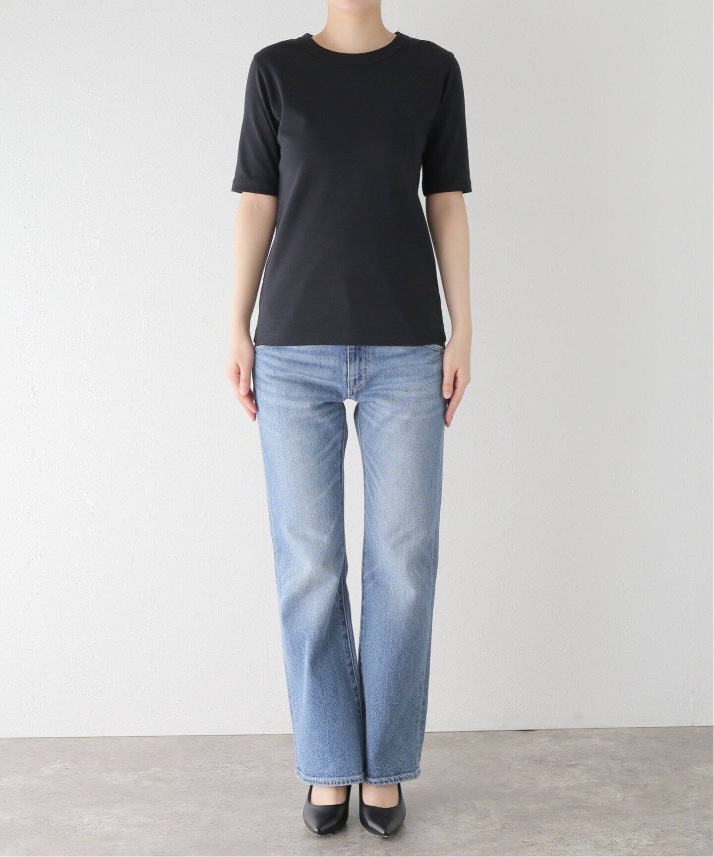 MADISONBLUE/マディソンブルー】CREW NECK H/S TEE クルーネックT 