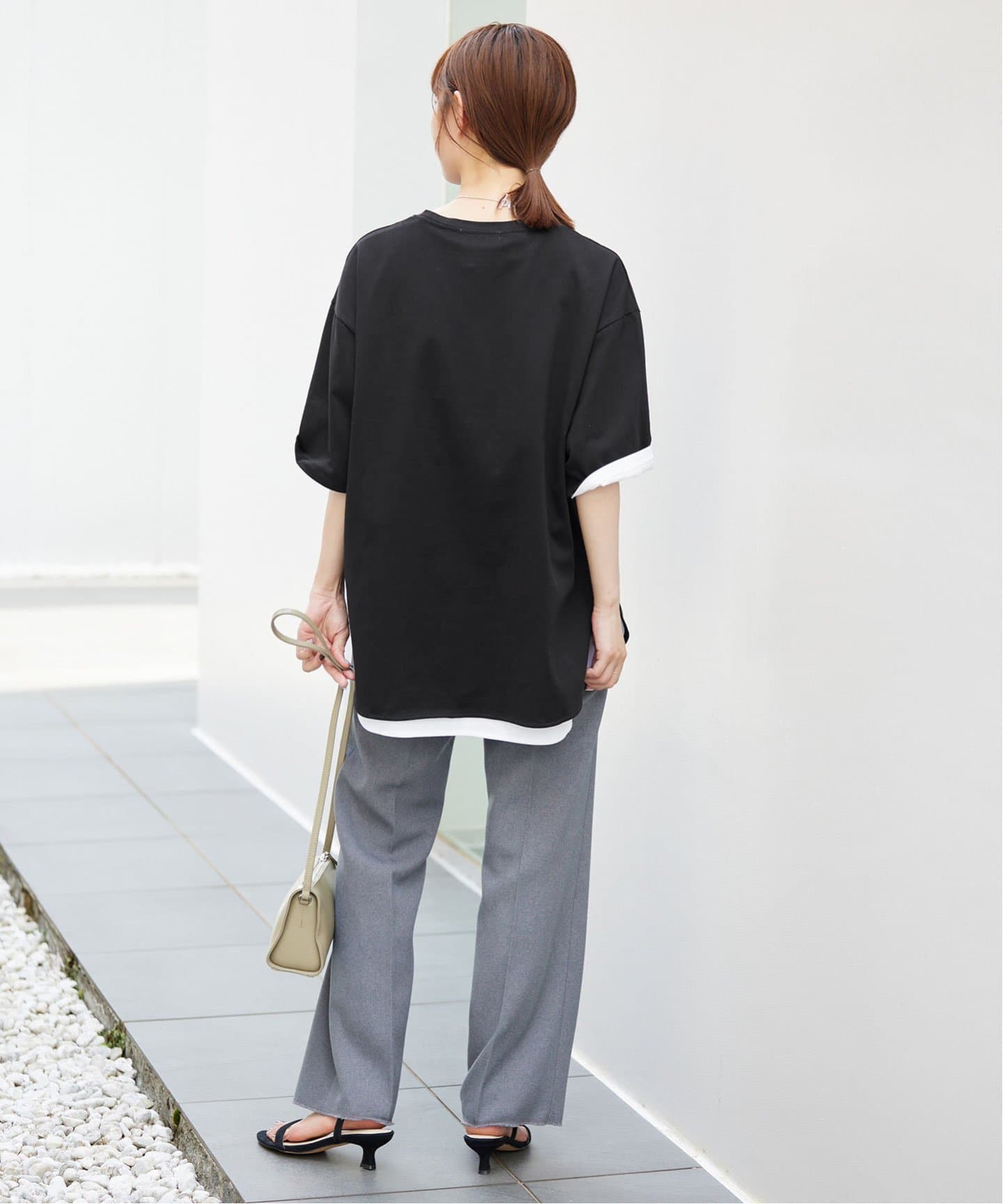 ラウンドヘムTシャツ（Tシャツ／カットソー）｜SLOBE IENA