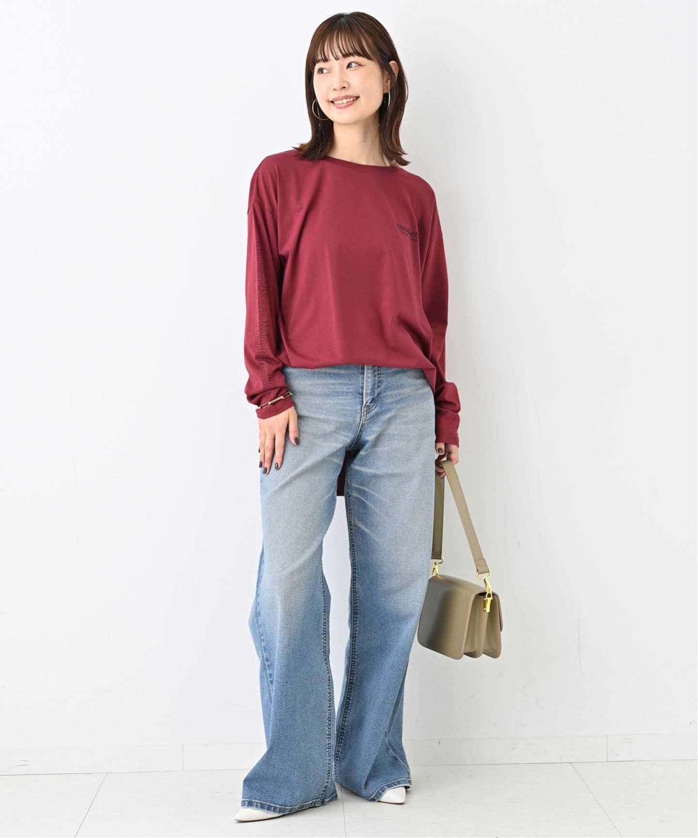 ロゴロングスリーブカットソー（Tシャツ／カットソー）｜SLOBE IENA