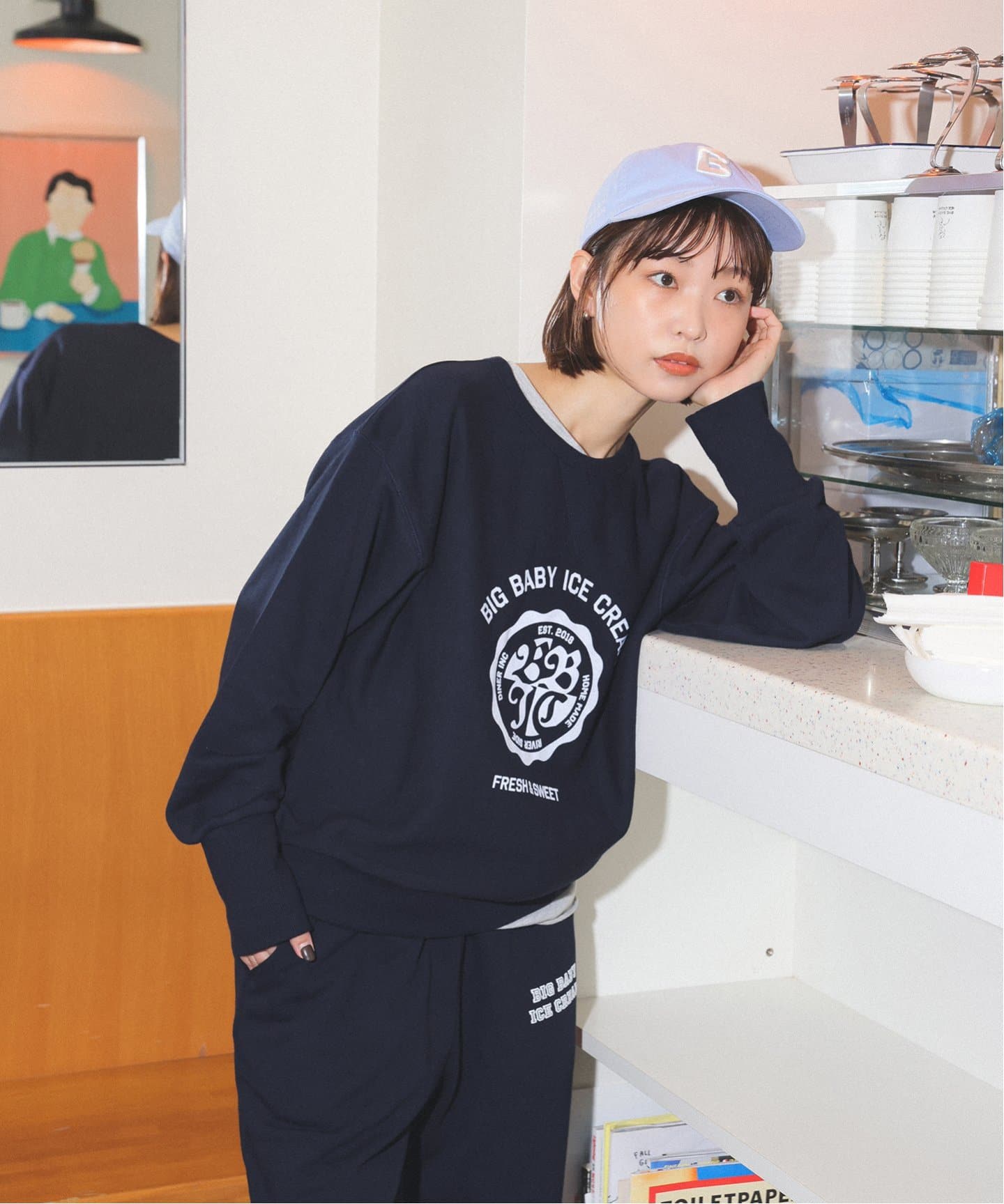 SLOBE IENA｜《WEB限定/追加4》サガラ刺繍スウェットライク