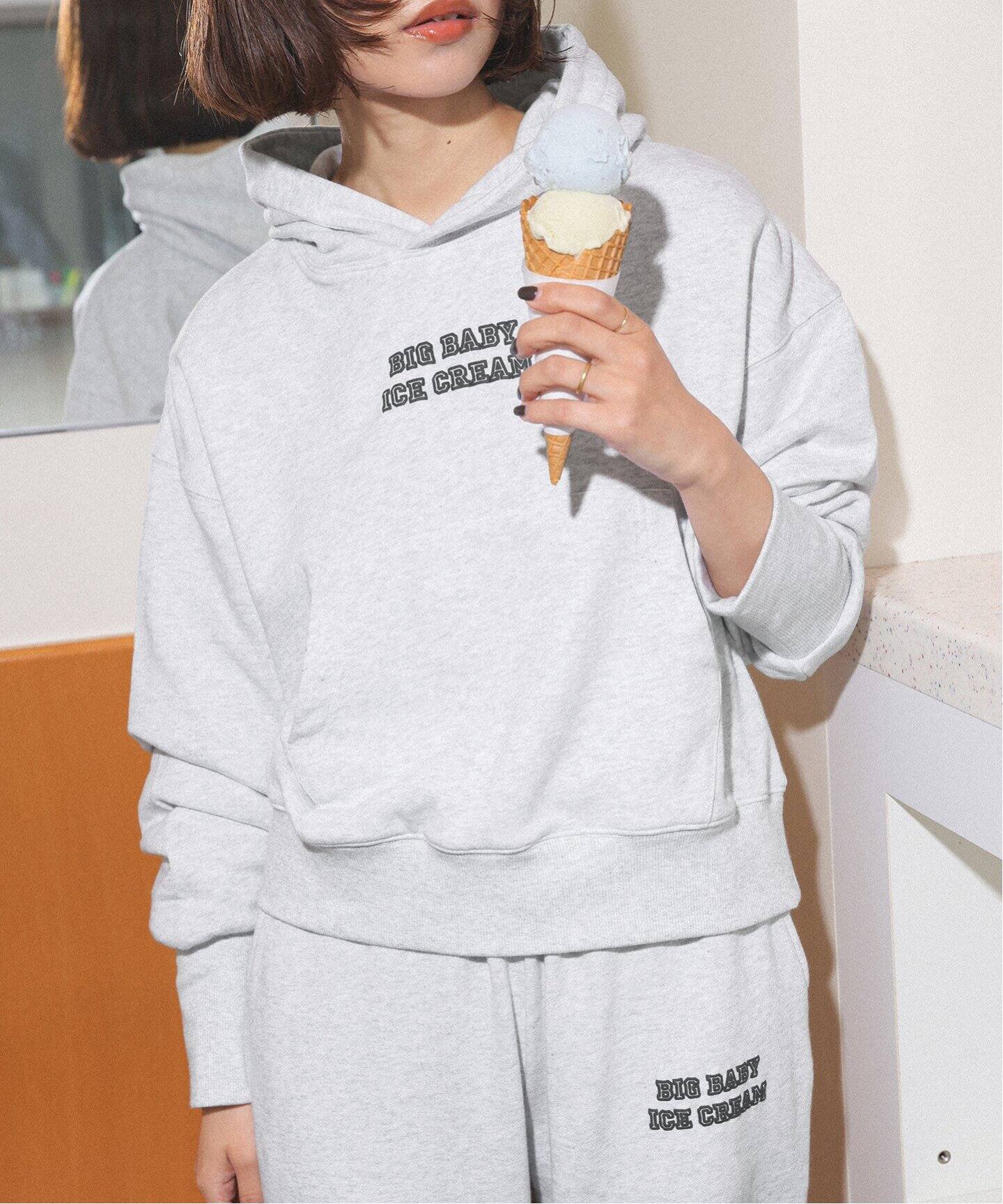 BIGBABY ICECREAMロゴフーディー（パーカー）｜SLOBE IENA（スローブ 