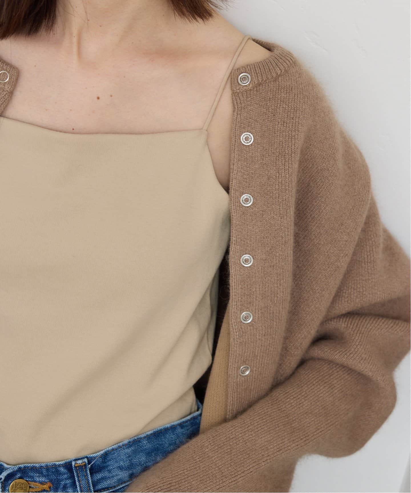 追加4》フライスパット付きキャミソール（カップ付きインナー）｜SLOBE