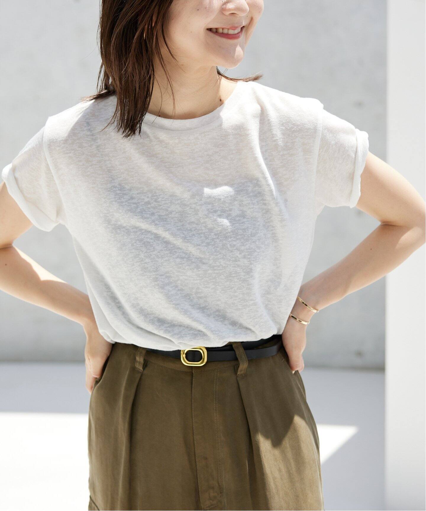 tシャツ 「追加」スラブ5分袖TEE レディース 追加》スラブ5分袖TEE（Tシャツ／カットソー）｜SLOBE IENA
