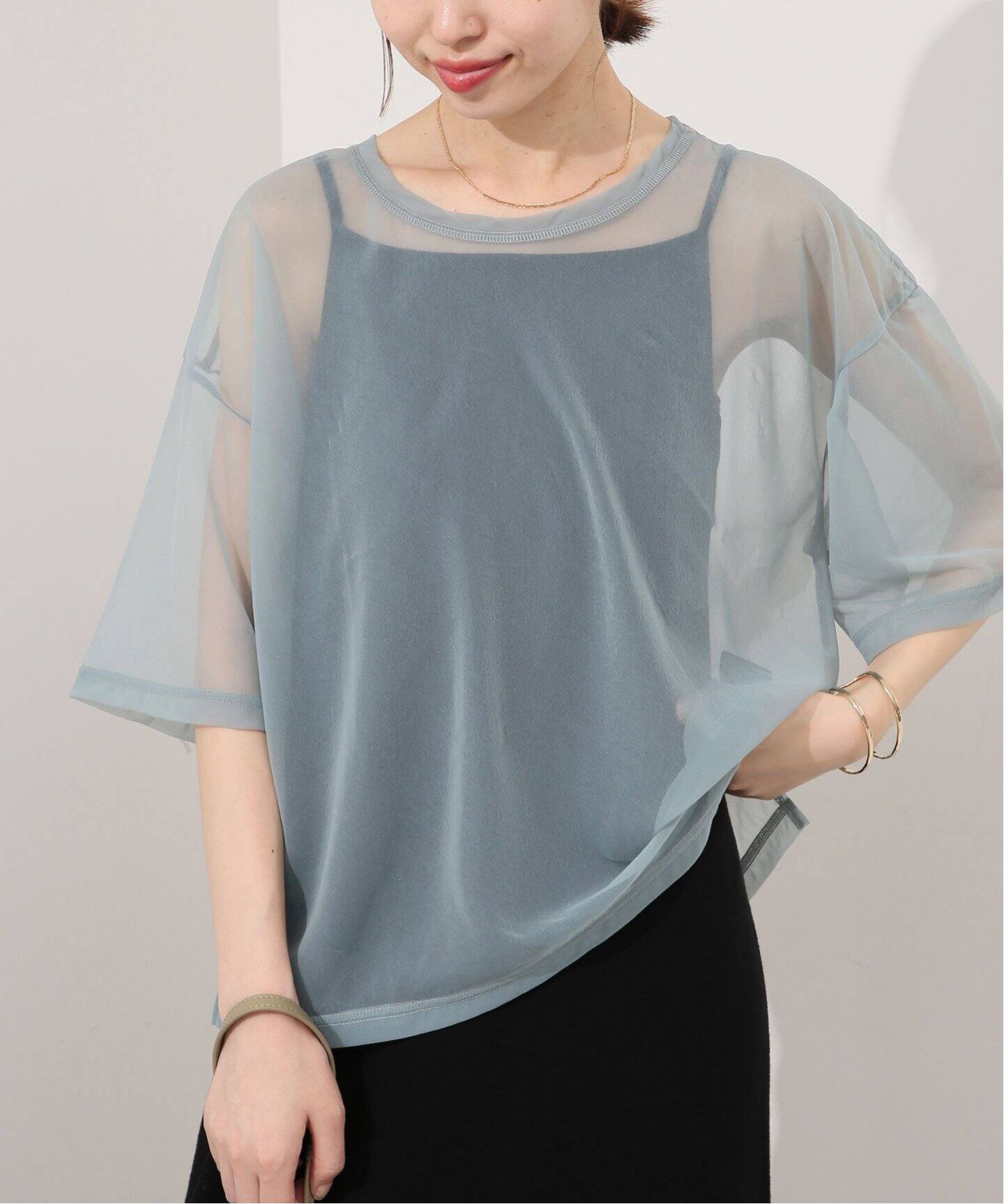 オーガンジー シアーTee（Tシャツ／カットソー）｜SLOBE IENA