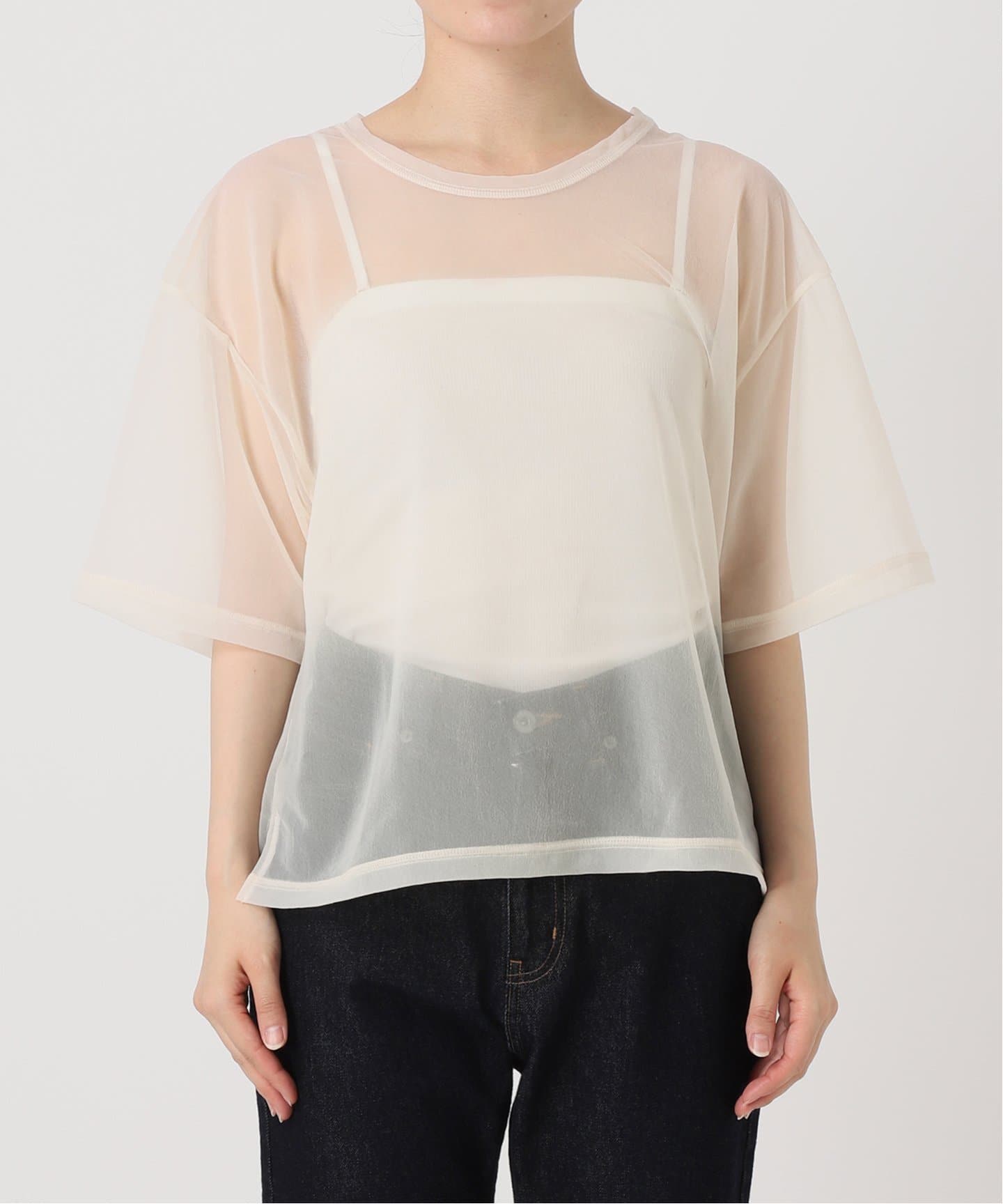 オーガンジー シアーTee（Tシャツ／カットソー）｜SLOBE IENA