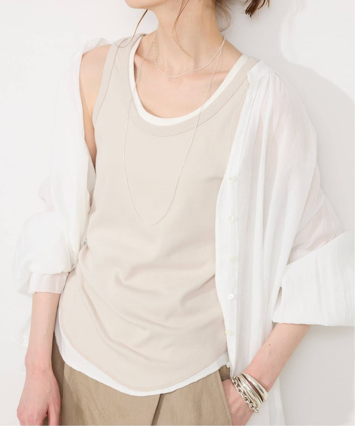 追加4》basic タンクトップ（タンクトップ）｜SLOBE IENA（スローブ