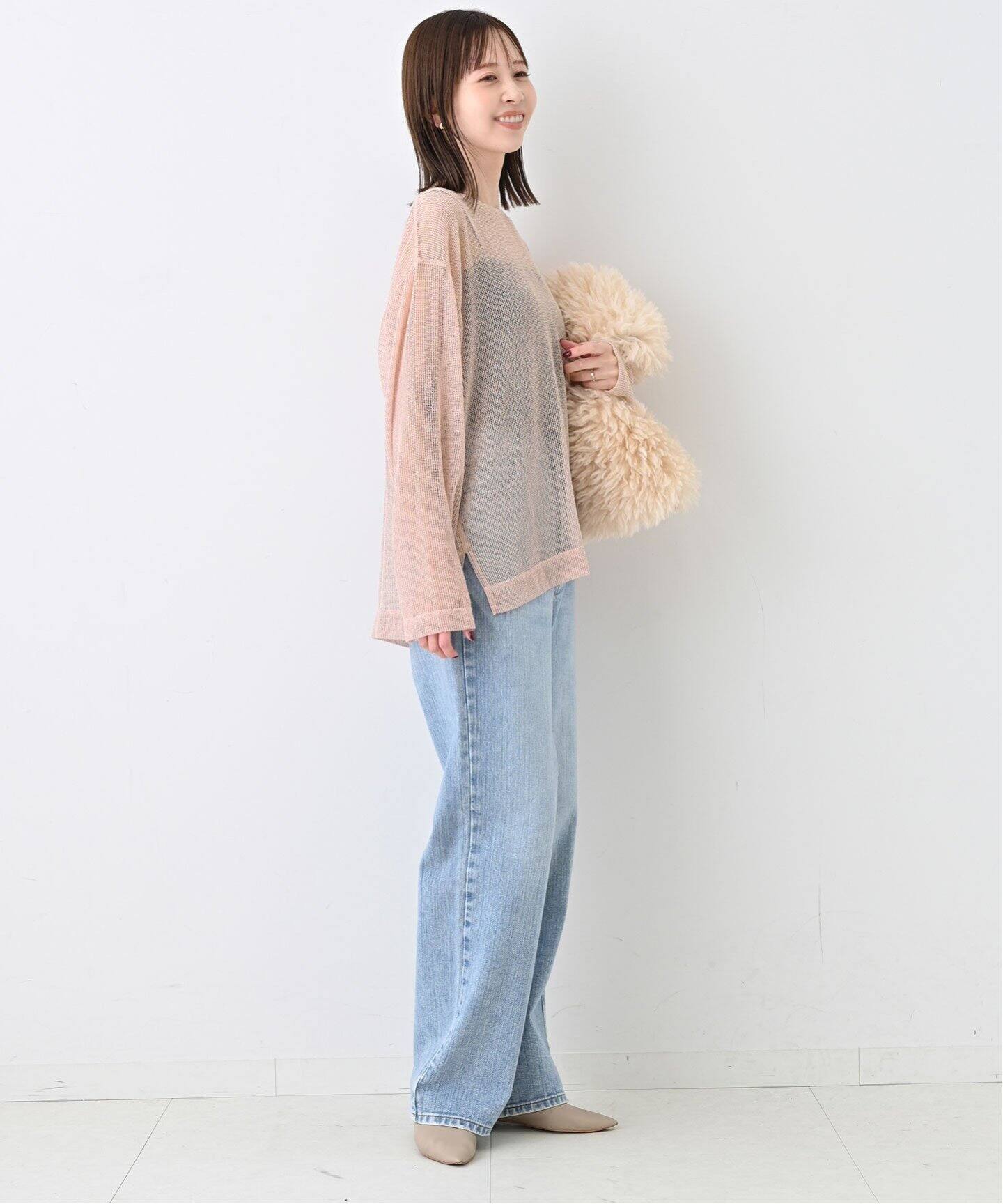 カラミメッシュプルオーバー（Tシャツ／カットソー）｜SLOBE IENA