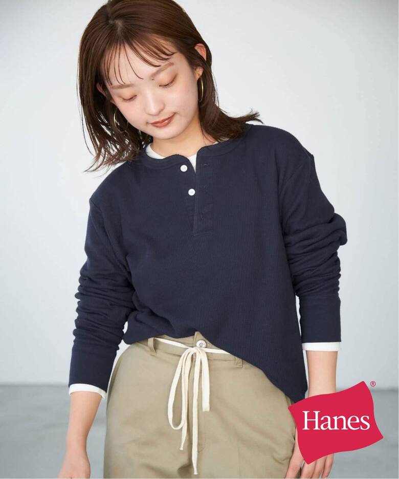 HANES/ヘインズ SLOBE別注 WAFFLE 2パックカットソー（Tシャツ 