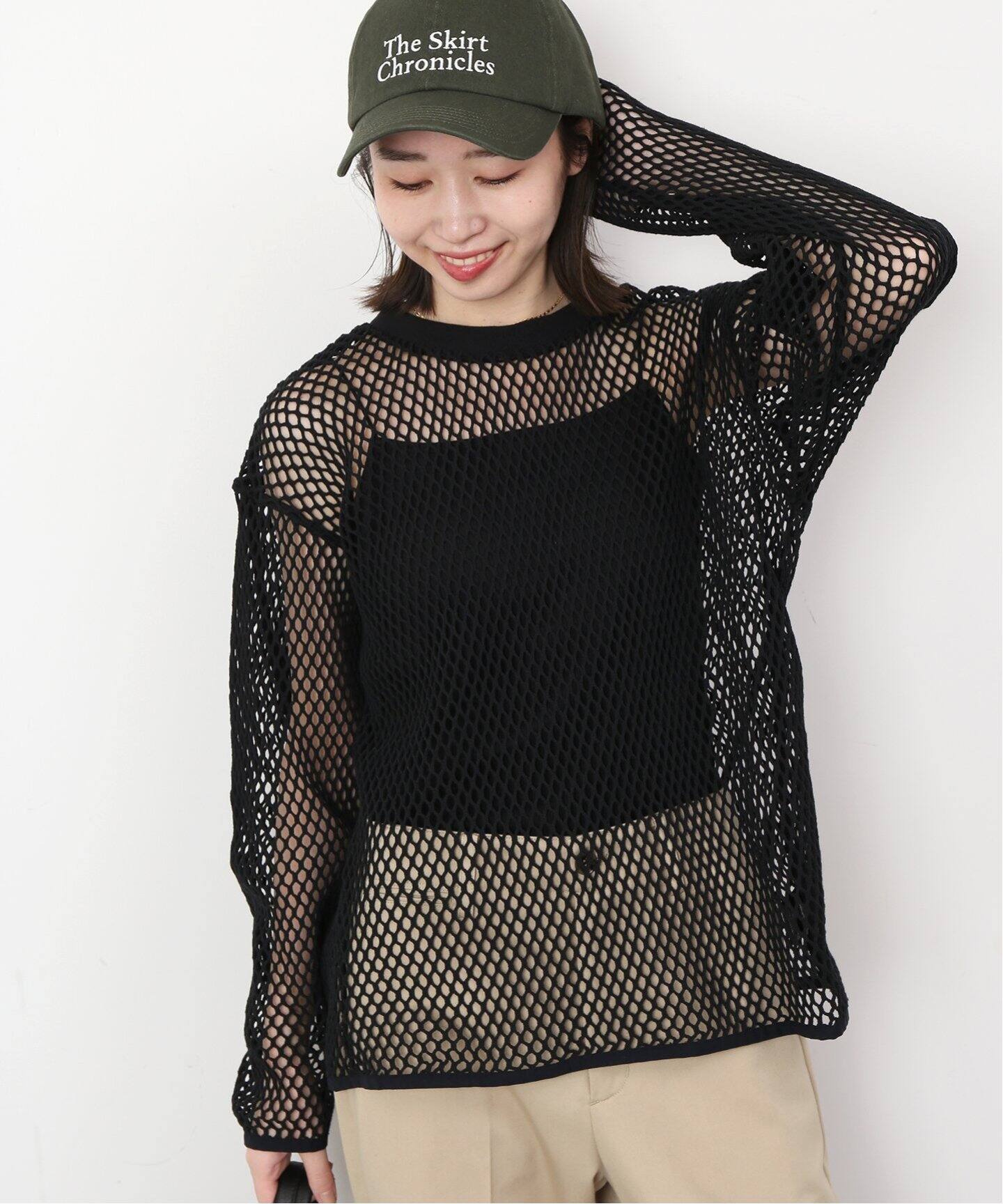 81BRANCA/ハチイチブランカ 】 メッシュトップス（その他トップス  