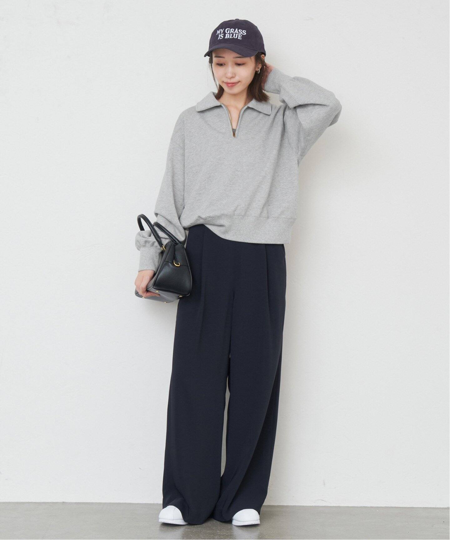 81BRANCA/ハチイチブランカ SLOBE別注 ハーフジップスウェット 