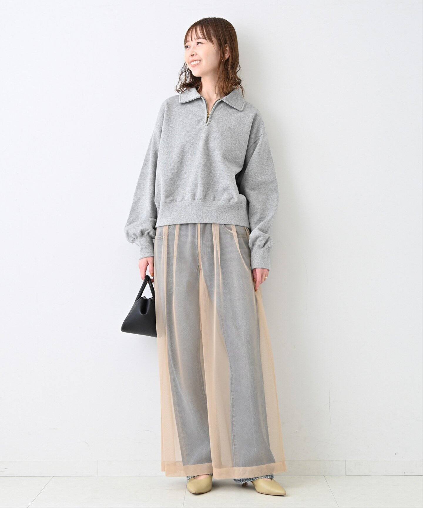 81BRANCA/ハチイチブランカ SLOBE別注 ハーフジップスウェット 