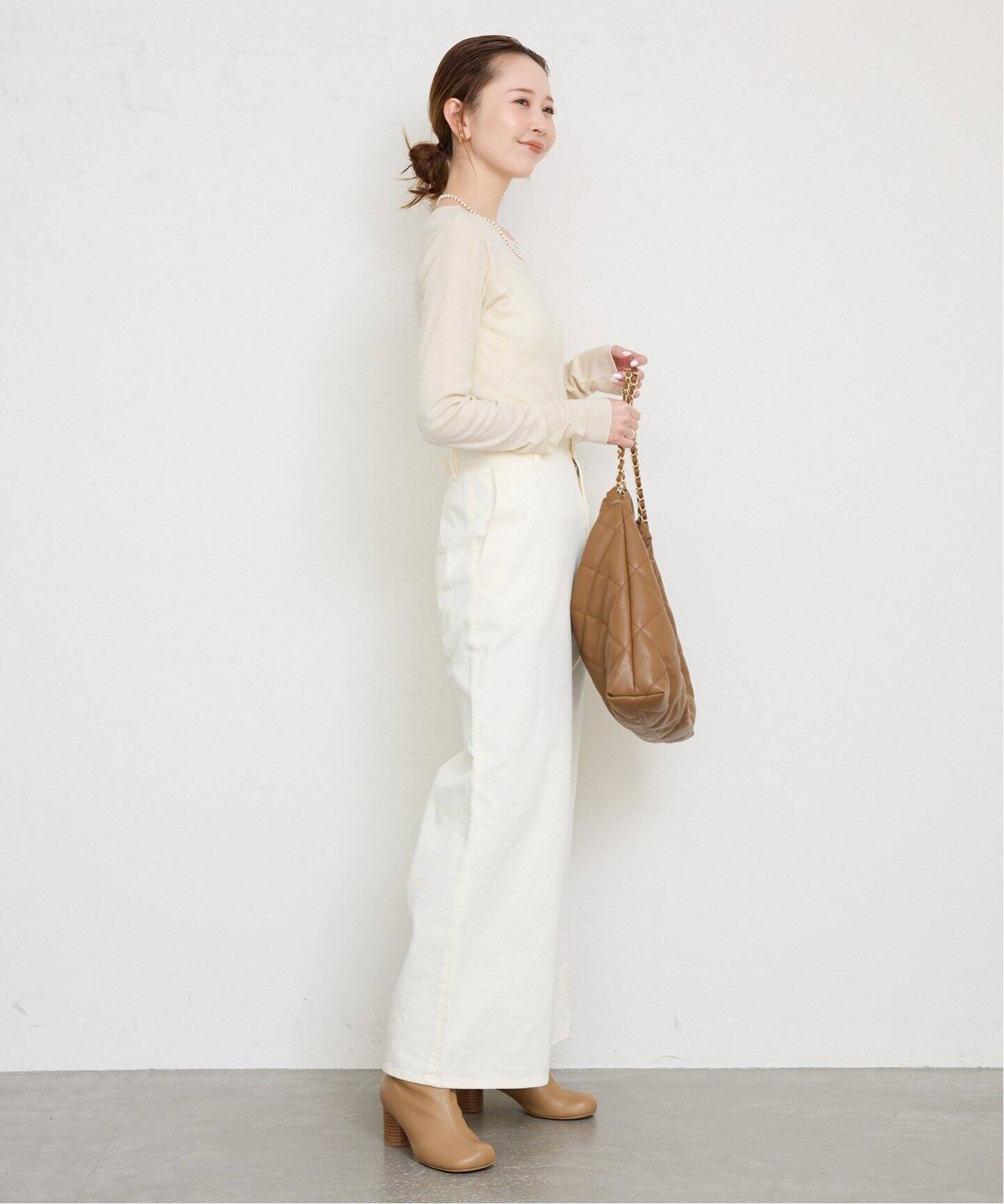 追加3》miller/ミラー SLOBE別注 SHEER RIB クルーネック（T