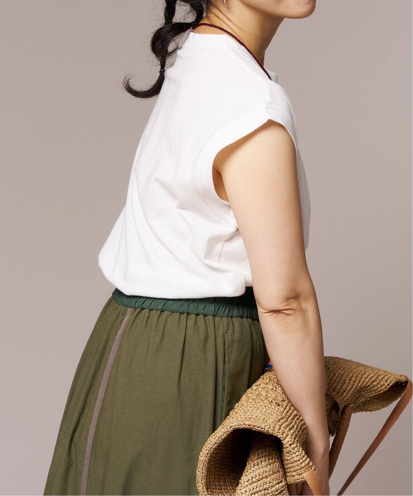 IENA LA BOUCLE 強撚ソフト天竺ノースリーブプルオーバー（Tシャツ