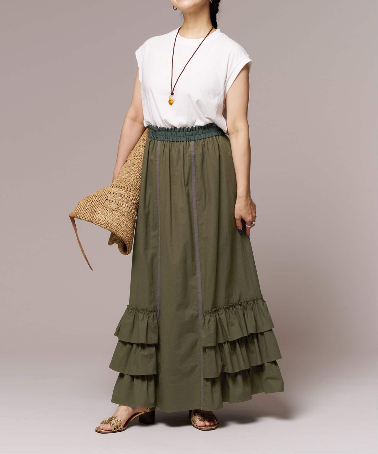 IENA LA BOUCLE 強撚ソフト天竺ノースリーブプルオーバー（Tシャツ