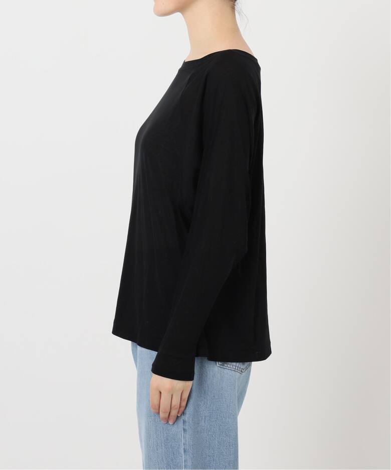 IENA LA BOUCLE 強撚フライスボートネックプルオーバー（Tシャツ 