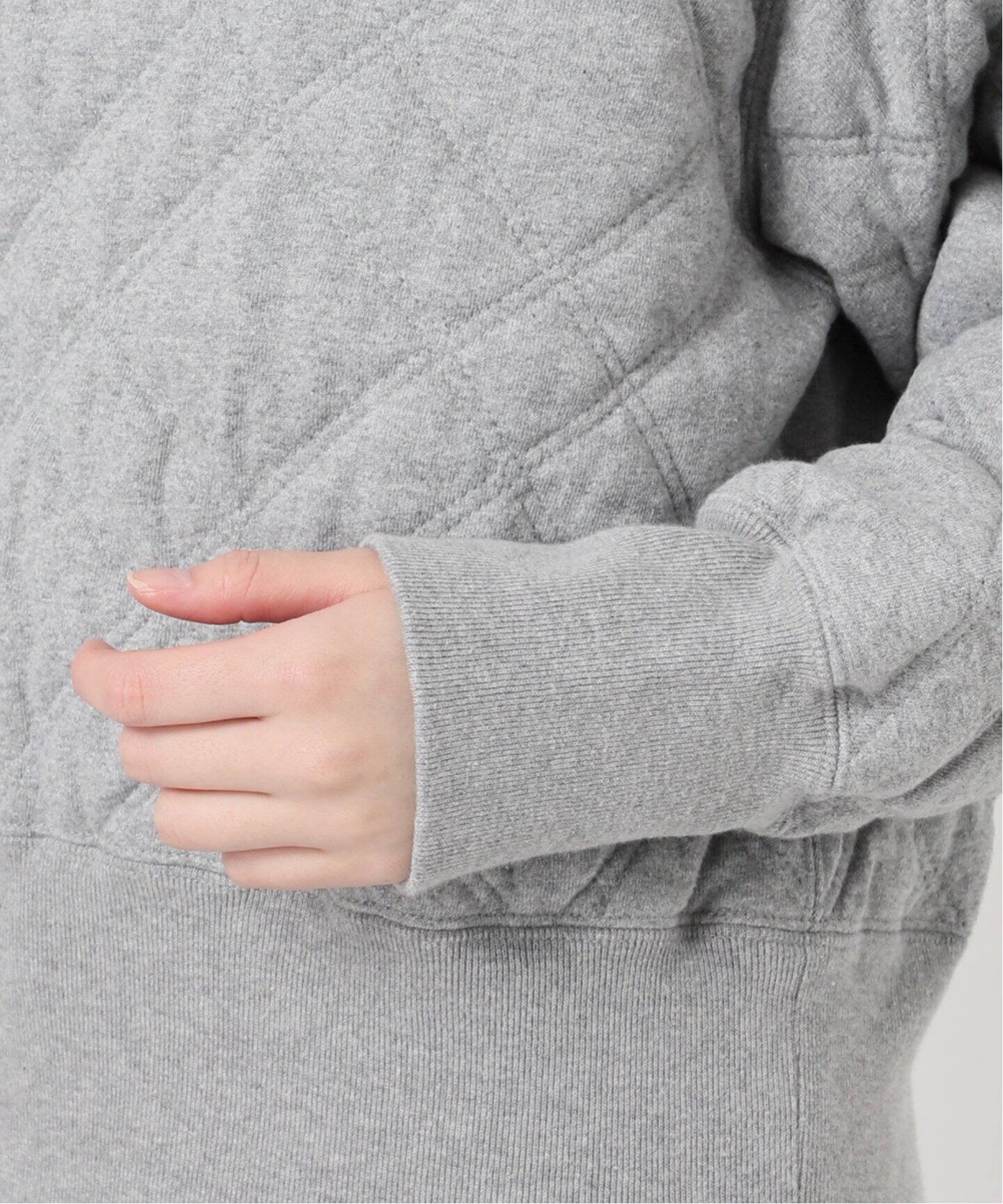 IENA LA BOUCLE キルティングスウェットプルオーバー（スウェット 