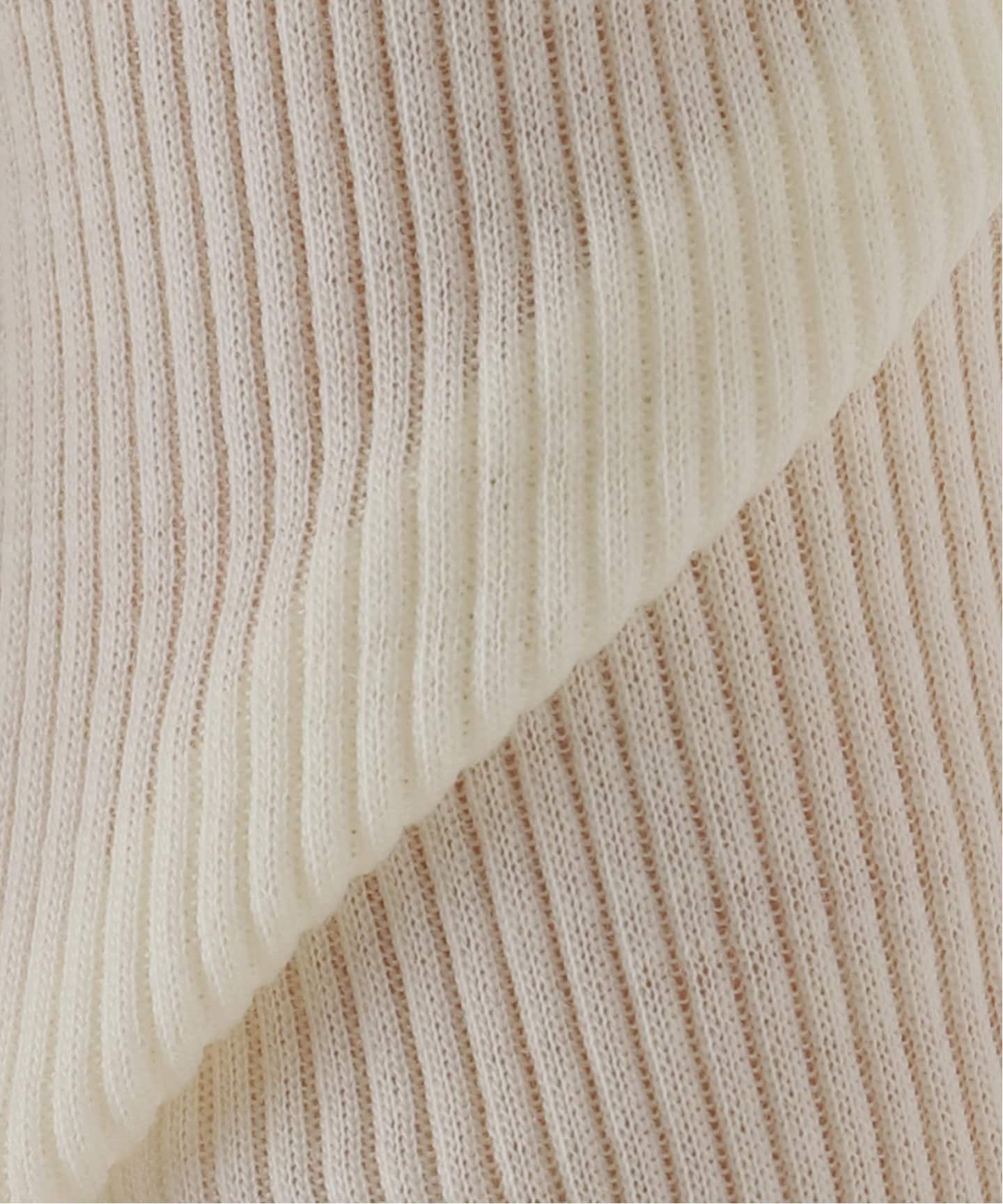 babaco/ババコ Fine Wool Ribbed Long Sleeve プルオーバー BA01