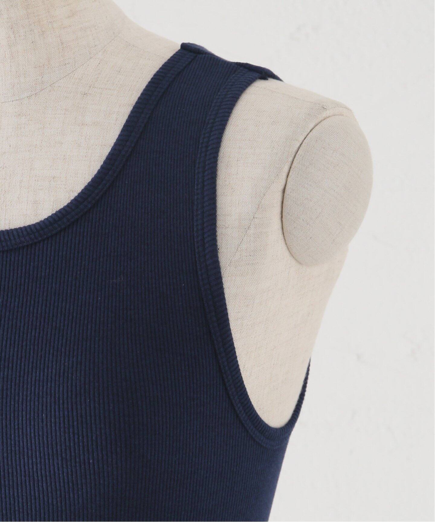 babaco/ババコ】FINE RIBBED COTTON SILK OPEN タンクトップ（Tシャツ 