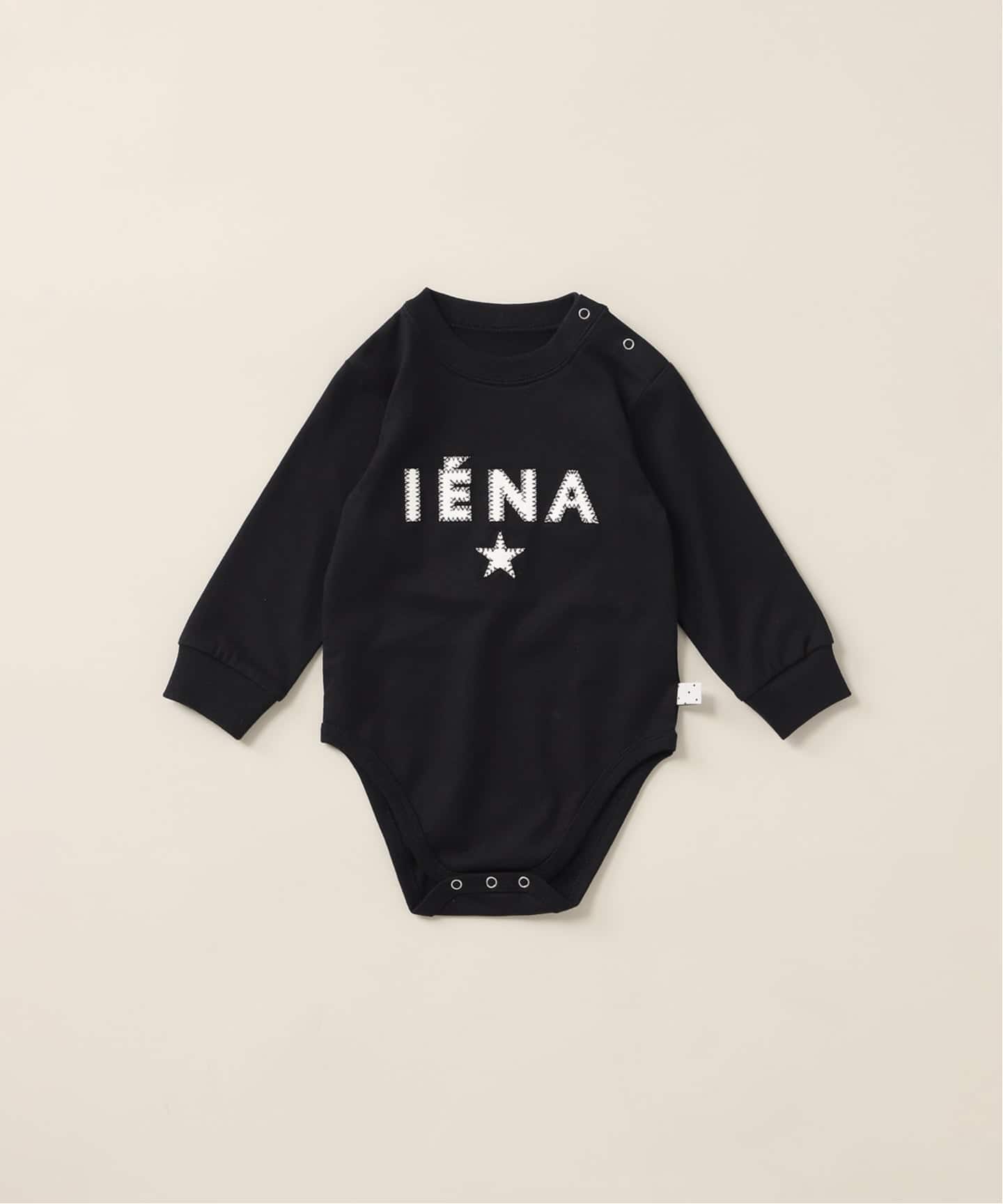 エンブロイダリーロンパース BASIC】エンブロイダリーエトワールロゴ長袖ロンパース baby