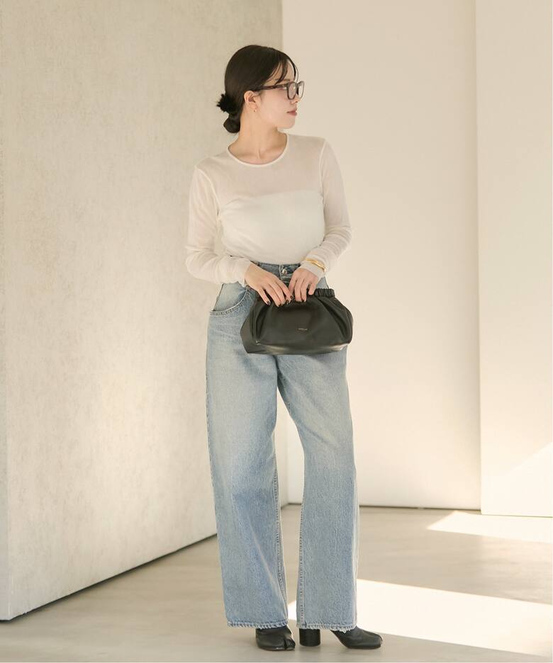 追加》Flocky Mesh ロンT（Tシャツ／カットソー）｜Plage（プラージュ 